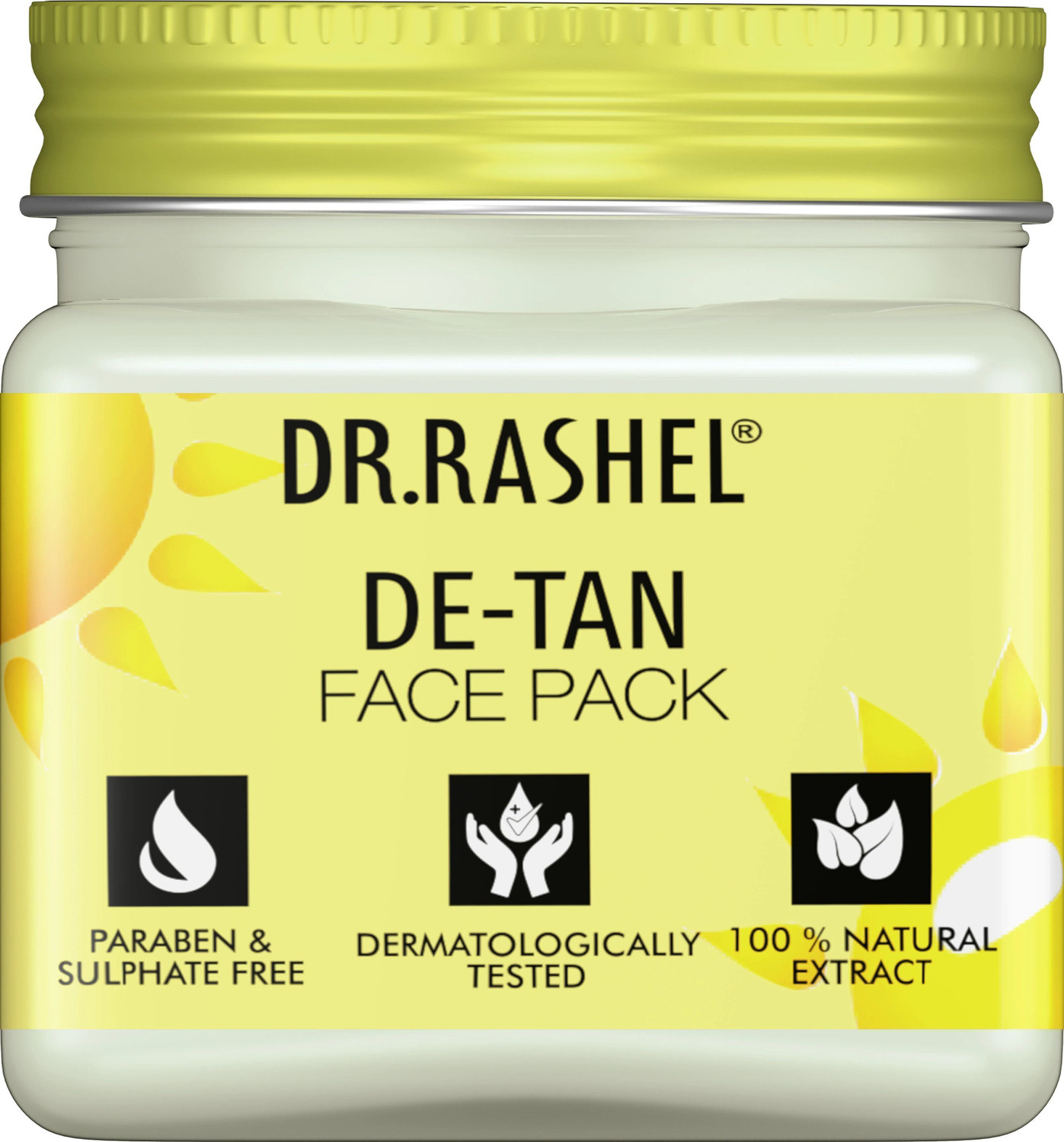 Image of DR.RASHEL De-Tan Mini Jars Combo (Scrub, Gel, Cream, Face Pack) (4 Items in the set)