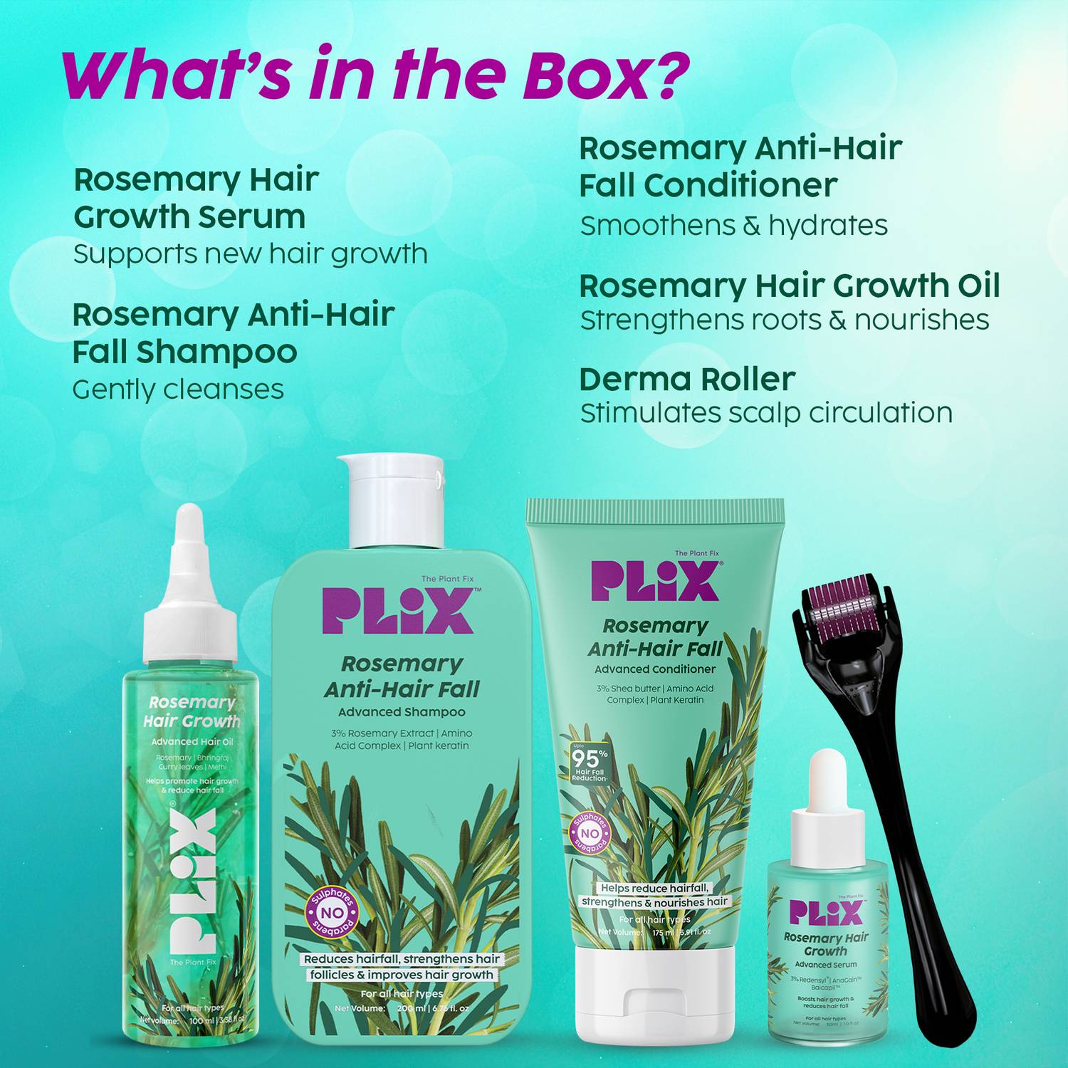 The Plant Fix Plix Rosemary Anti-Hairfall 5-in-1 Kit - Image 2