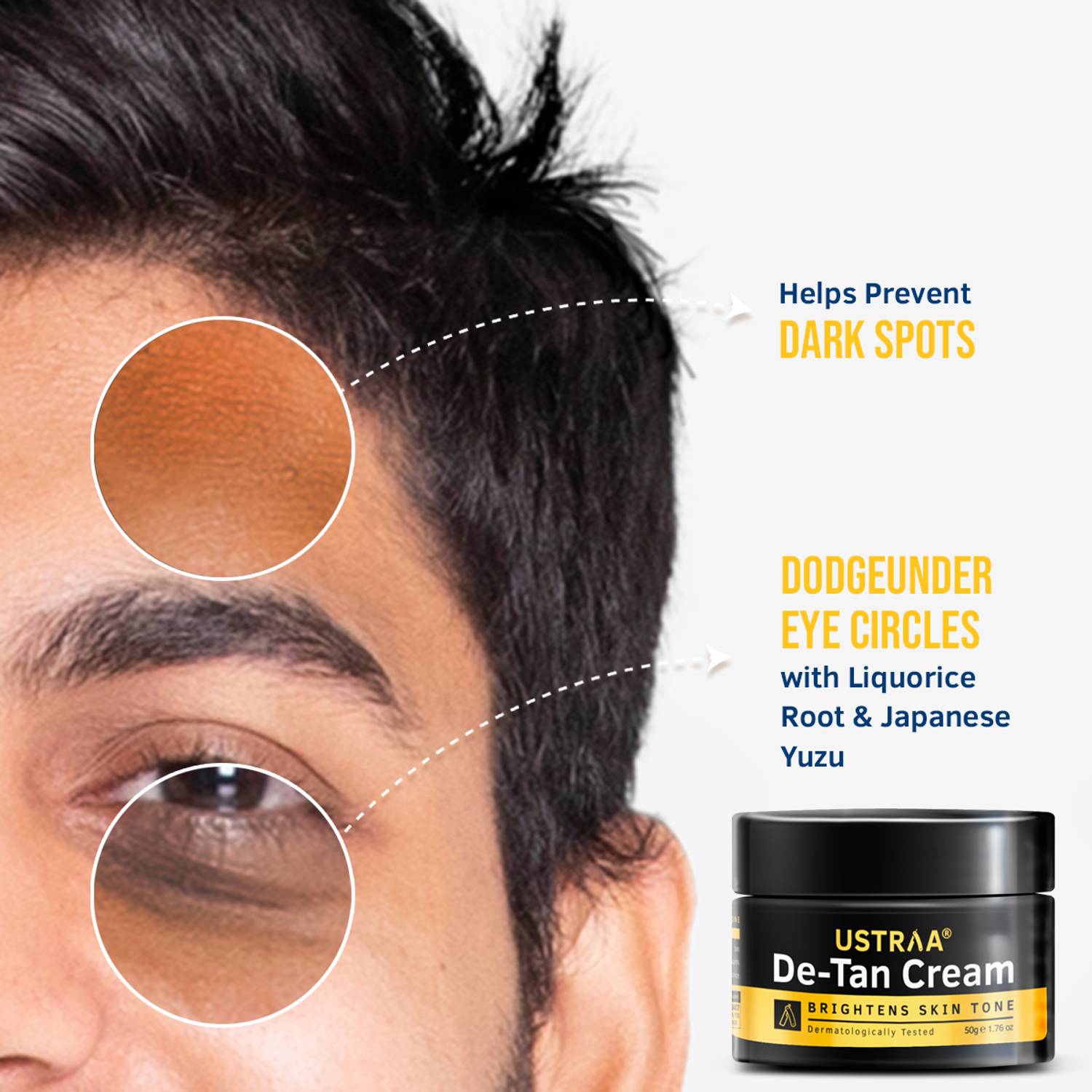 USTRAA Total De-Tan Kit - Face Cream & Scrub - Image 5