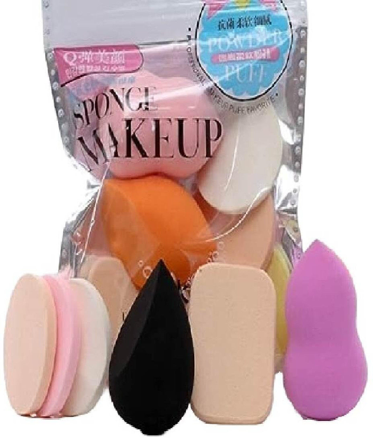 Image of MISTY ALLE 13 PCE MAKEUP BRUSHES WITH 6 IN 1 SPONGE PUFF