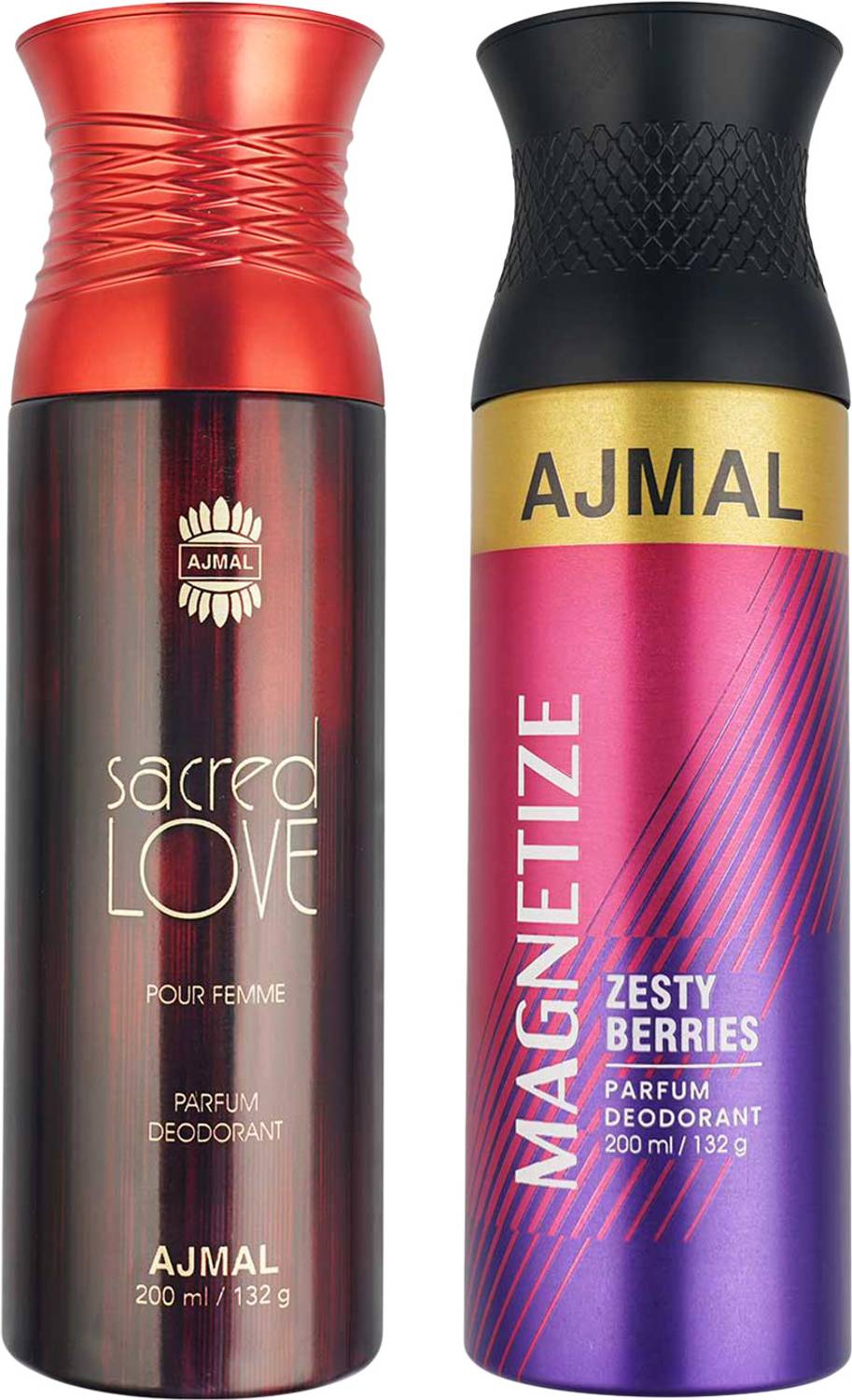 Ajmal Sacred Love and Magnetize Deodorants each 200ML For Men & Women