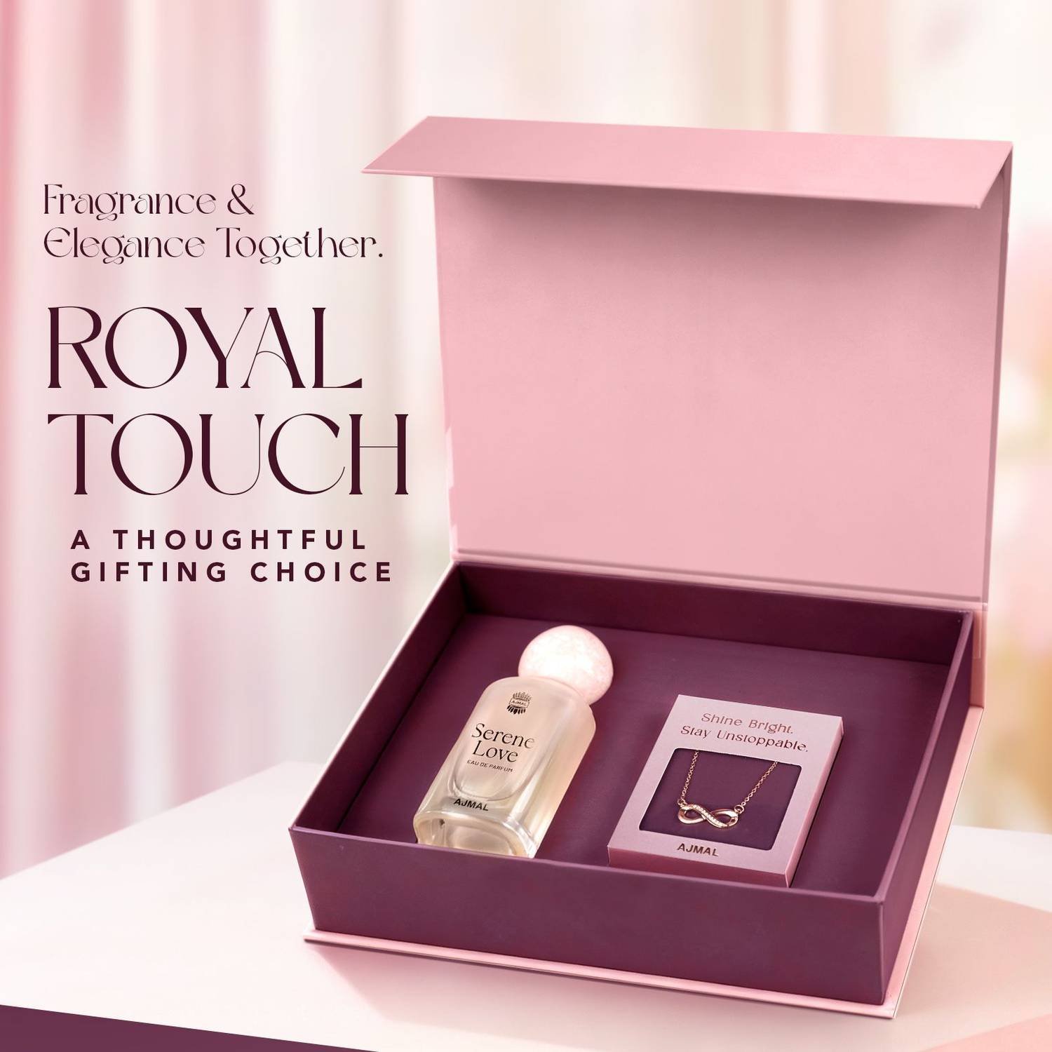 Ajmal Royal Touch Women Perfume & Jewellery Gift Set - Image 2