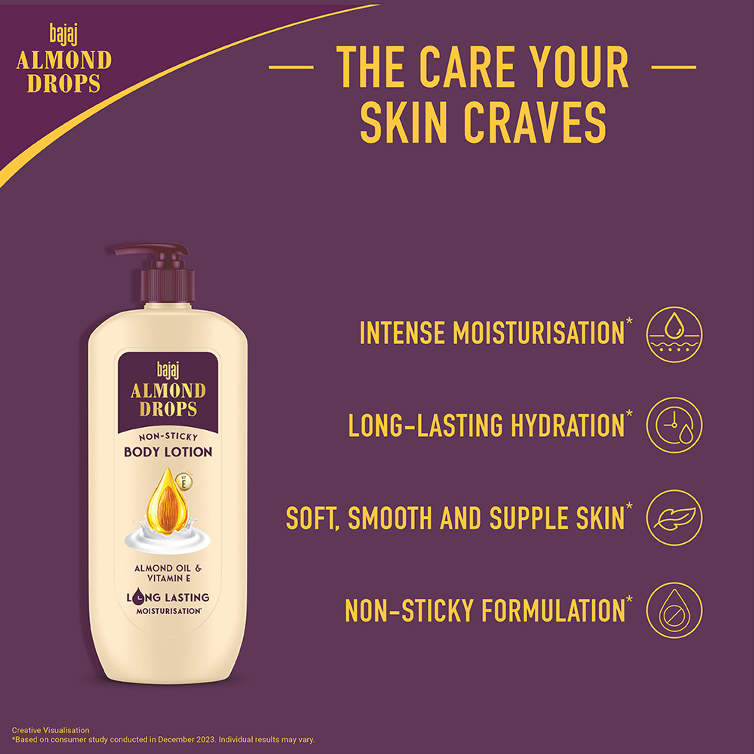 Image of Bajaj Almond Drops Body Lotion - 610ml + Soap 125*3 (2 Items in the set)