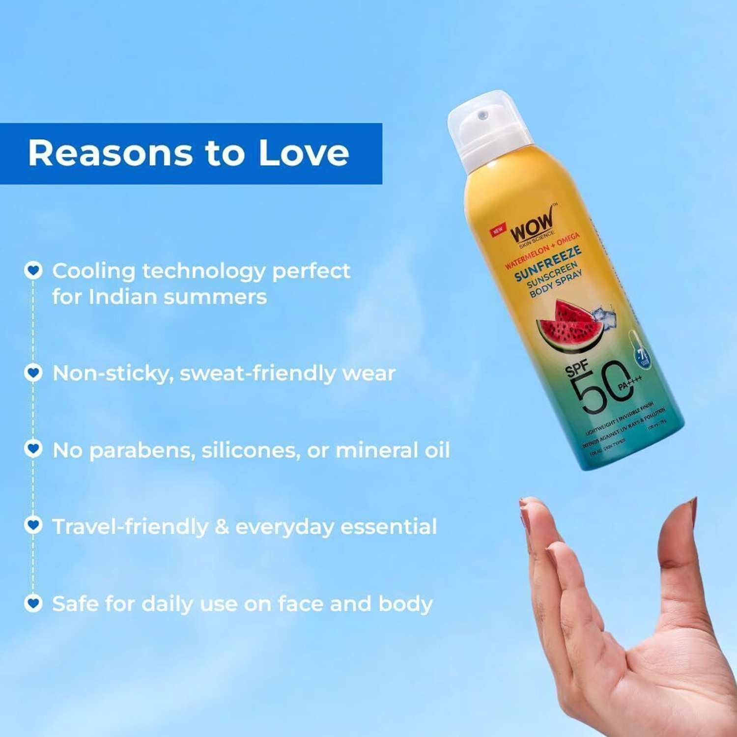 Image of WOW SKIN SCIENCE Sunscreen Combo | SPF70 Yuzu Gel 50ml + SPF50 Watermelon Spray 100ml (2 Items in the set)