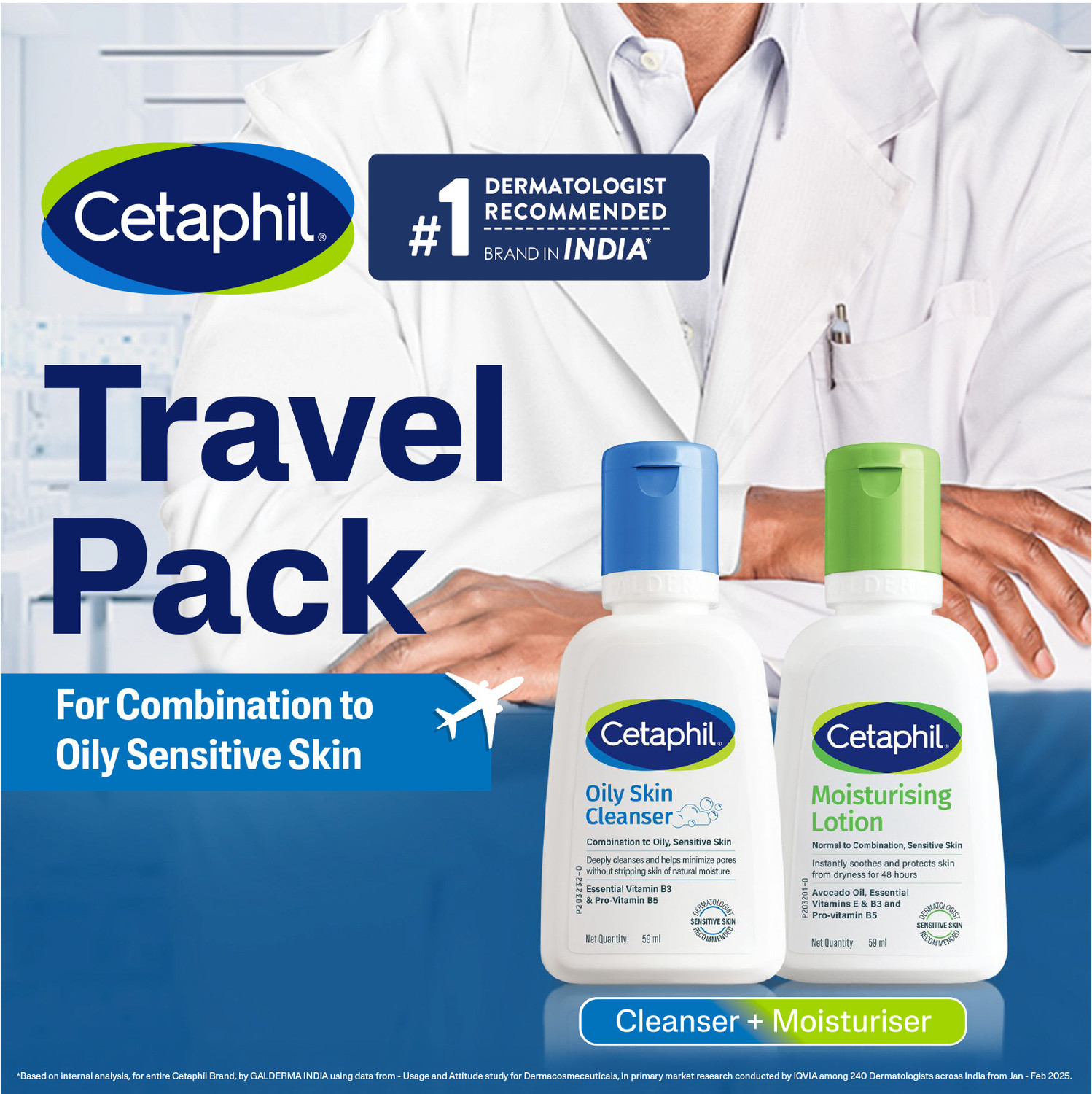 Image of Cetaphil Travel Pack for Combination to Oily Sensitive skin