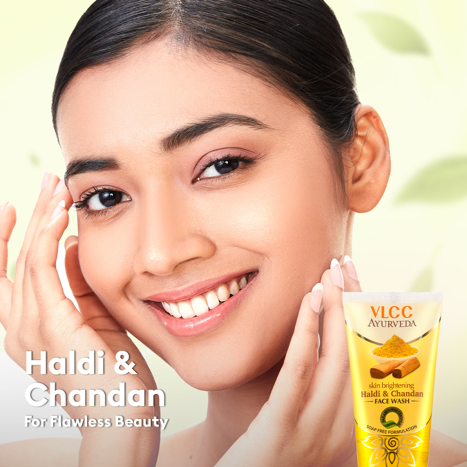 Image of VLCC Ayurveda Skin Brightening Haldi & Chandan (Pack of 2) Face Wash