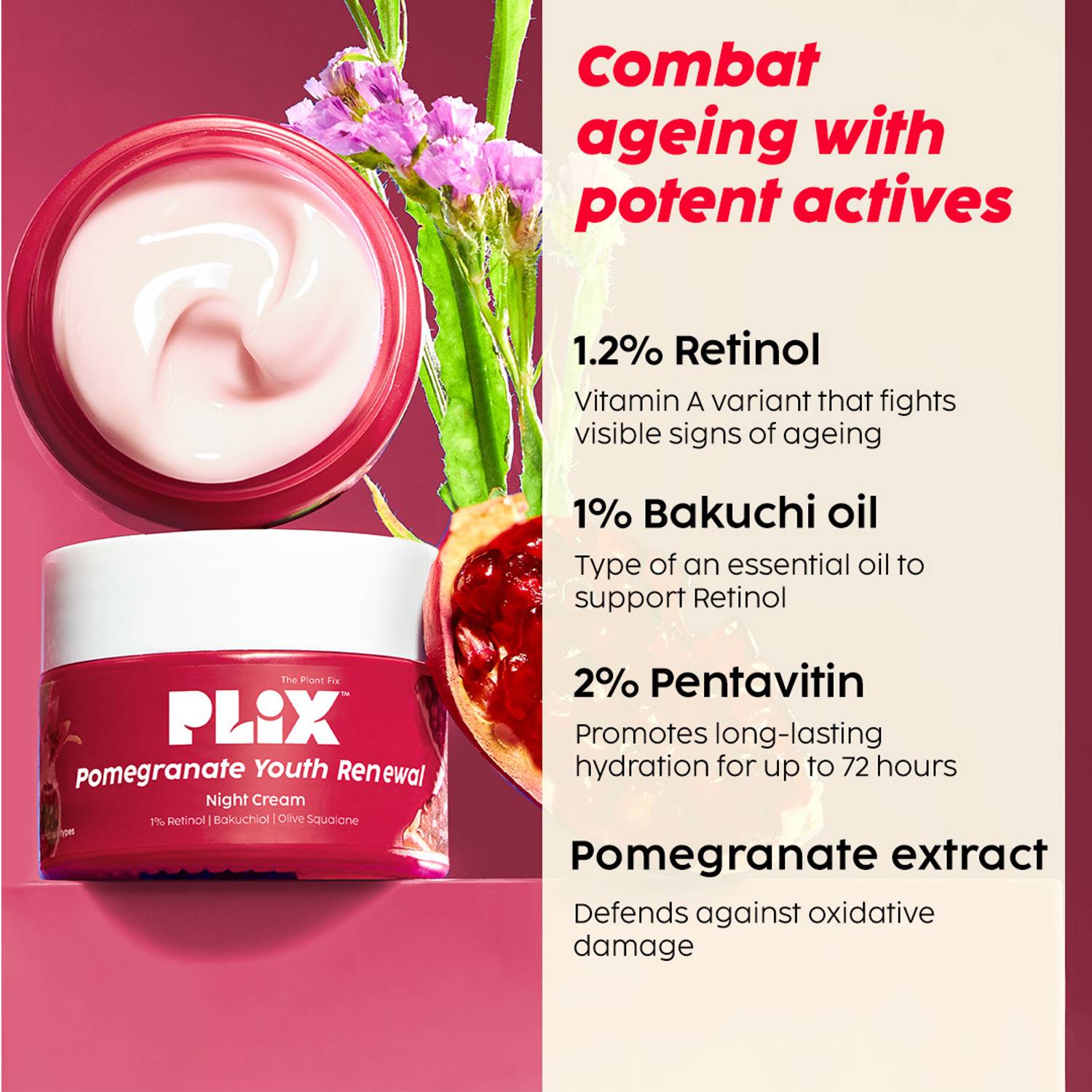 The Plant Fix Pomegranate 4-Step Skincare Combo - Image 5