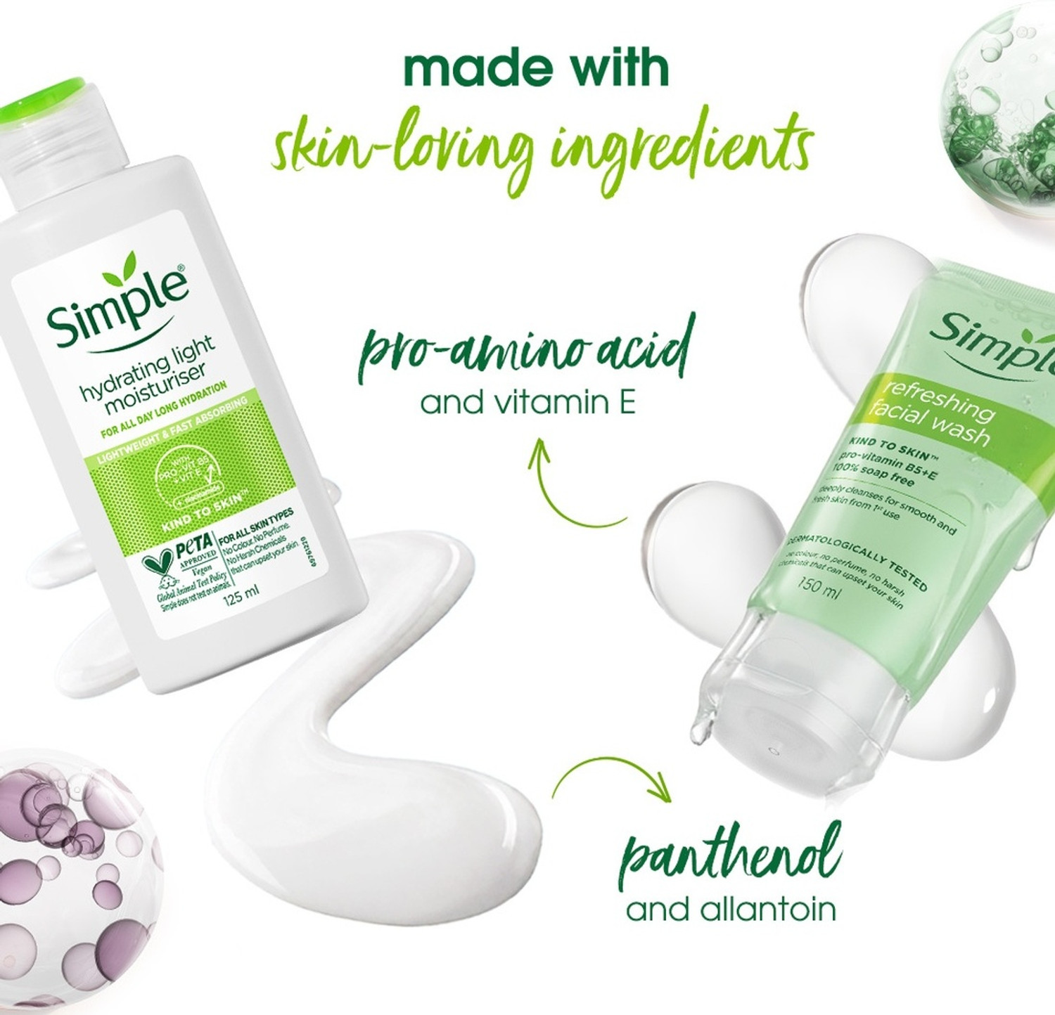 Image of Simple Kit Hydrating Duo Combo, Refreshing Facial Wash and Hydrating Light Moisturiser