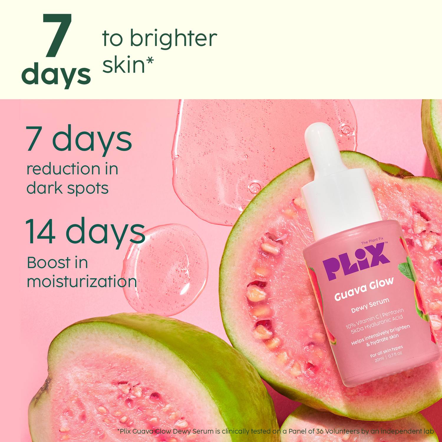 The Plant Fix Plix 10% Vitamin C Guava Face Serum - Image 4