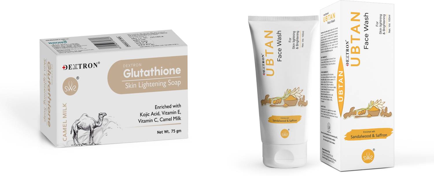 DEXTRON Glutathione Camel Milk Soap & Ubtan Face Wash Combo Price in India  - Buy DEXTRON Glutathione Camel Milk Soap & Ubtan Face Wash Combo online at  Flipkart.com