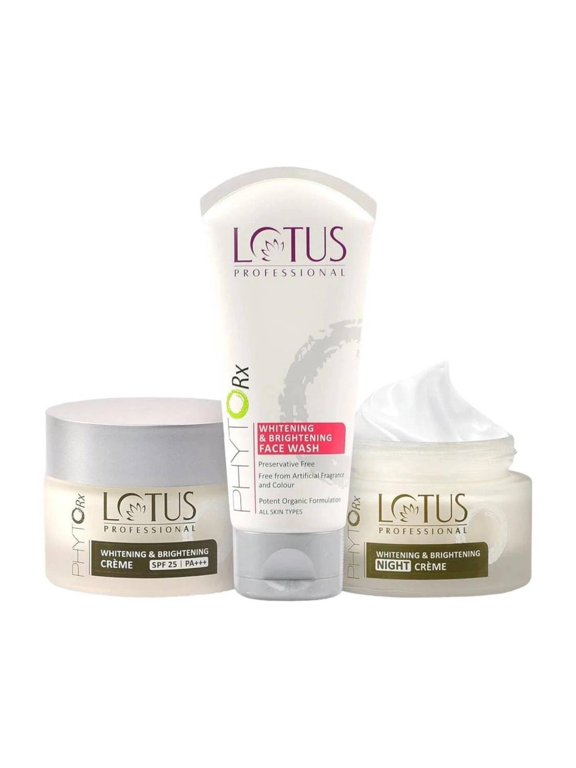 Lotus Professional PhytoRx Whitening & Brightening Day & Night With FaceWash Combo kit