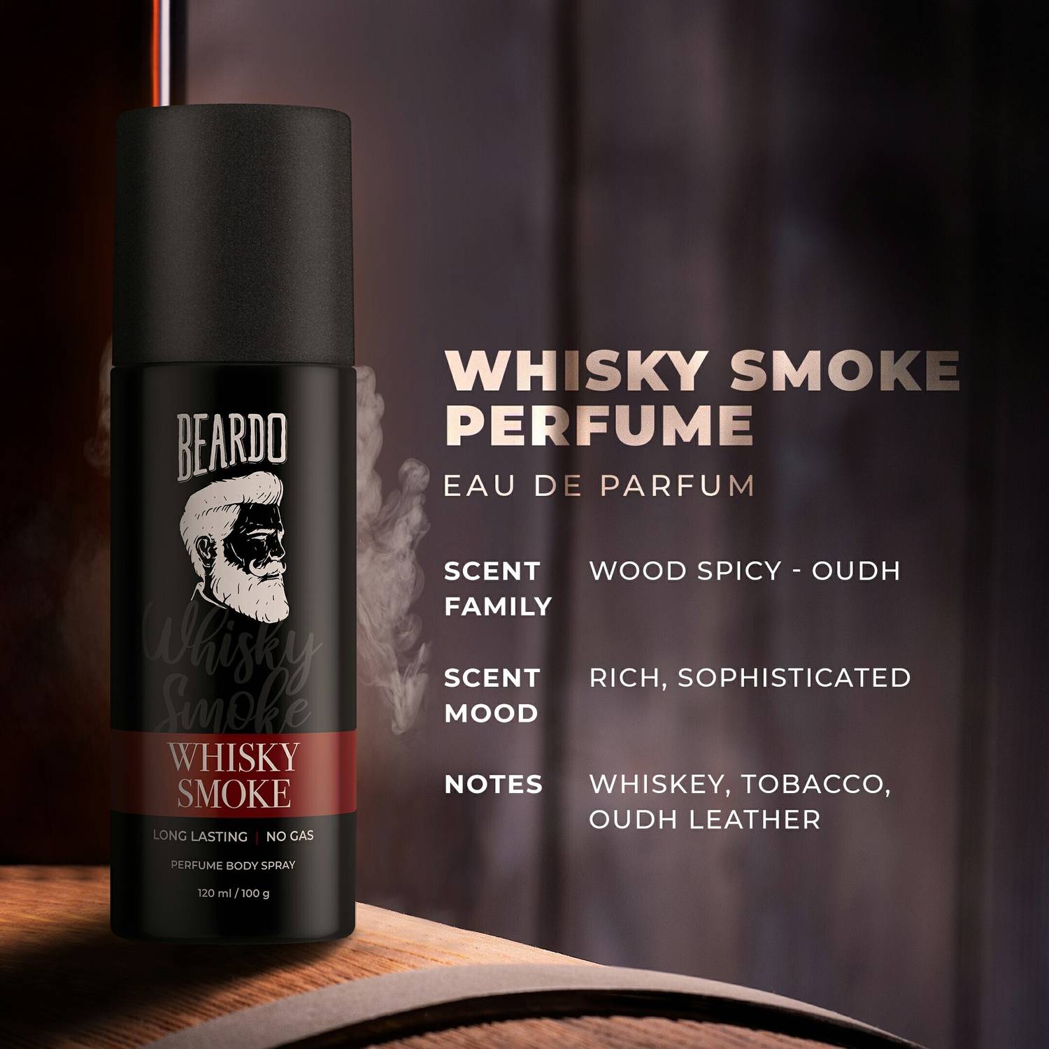 BEARDO Whisky Smoke EDP + Deo Spray - Image 4