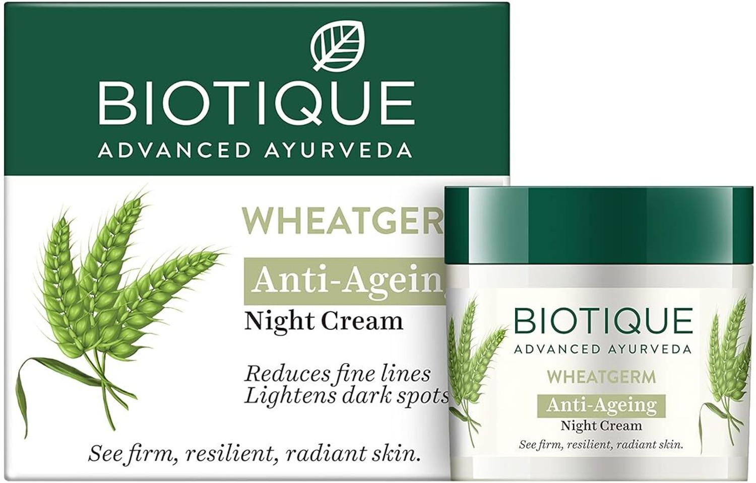 Image of BIOTIQUE Wheatgerm Anti Ageing Night Cream 100% Botanical Extracts