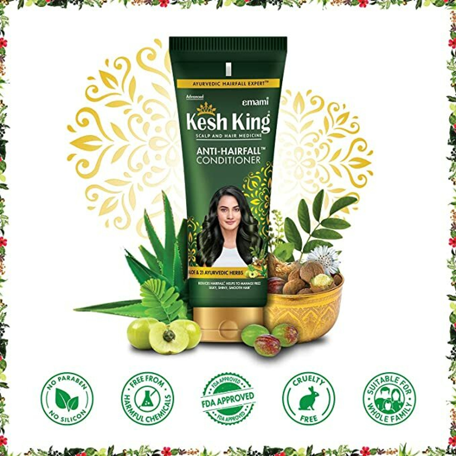 Image of Kesh King Scalp and Hair Medicine Anti-Hairfall Shampoo, 600 ml & Scalp and Hair Medicine Anti-Hairfall Conditioner, 200 ml