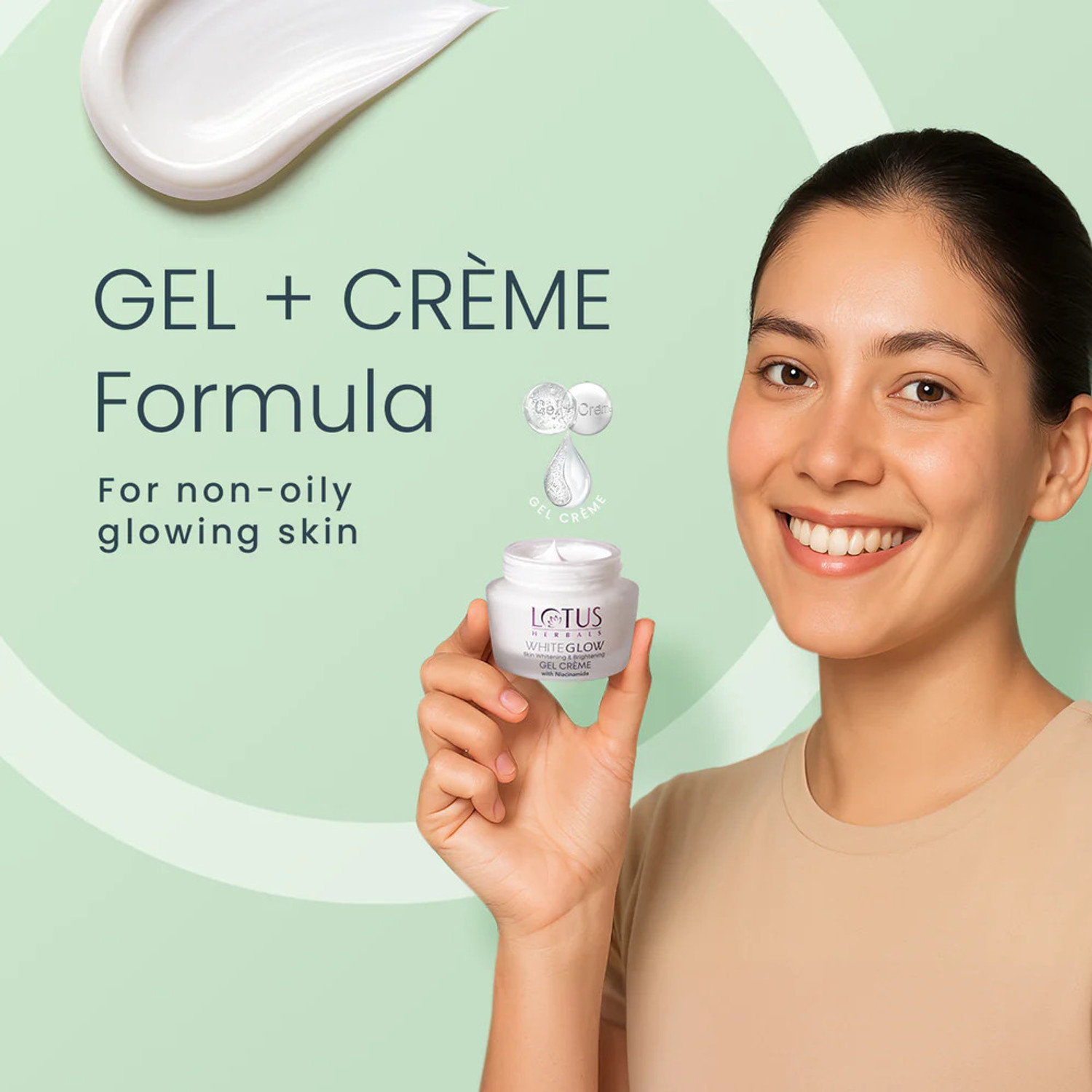 Image of LOTUS HERBALS Herbals WHITEGLOW Skin Whitening & Brightening Gel Cream