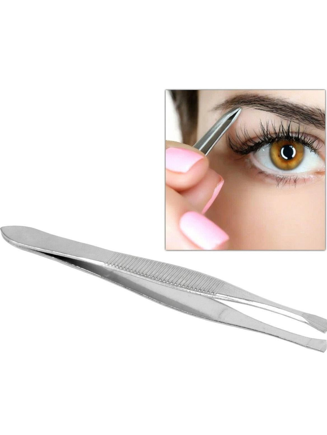 Image of Zailie Stainless Steel Plucker For Upper Lip, Eyebrows & Blackhead Removal -Set of 1