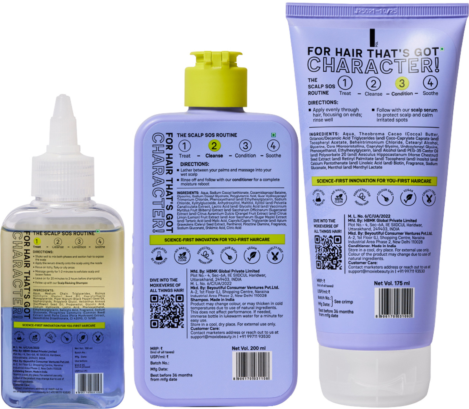 Image of MOXIE BEAUTY Scalp Essentials Trio