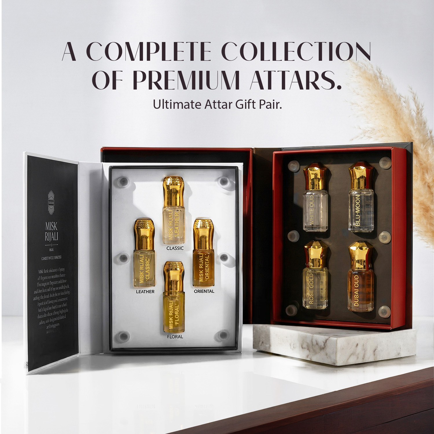 Image of Ajmal Gold Misk Rijali Attar Long Lasting Perfume Oil Classic Musk Luxury Fragrance