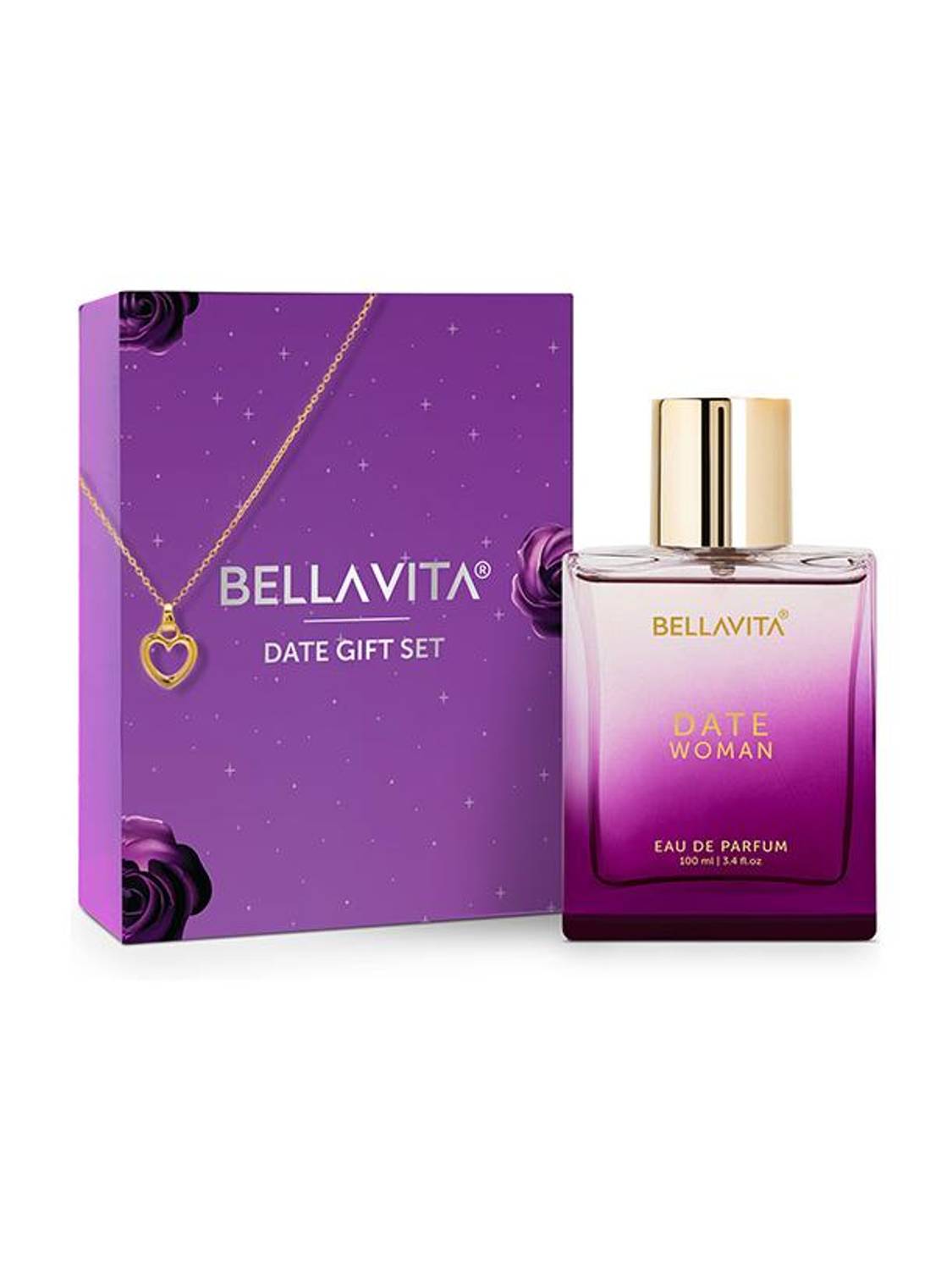 BELLAVITA Date Perfume Gift Set Gold 100ml - Image 1