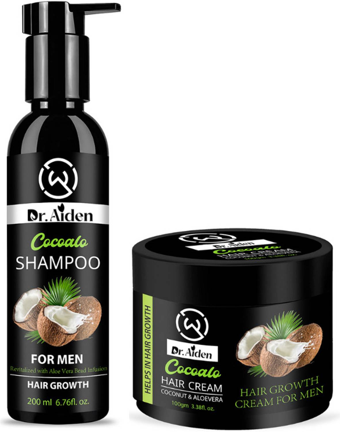 Dr Aiden Cocoalo Hair Styling Cream for Men & Cocoalo Hair Growth Shampoo