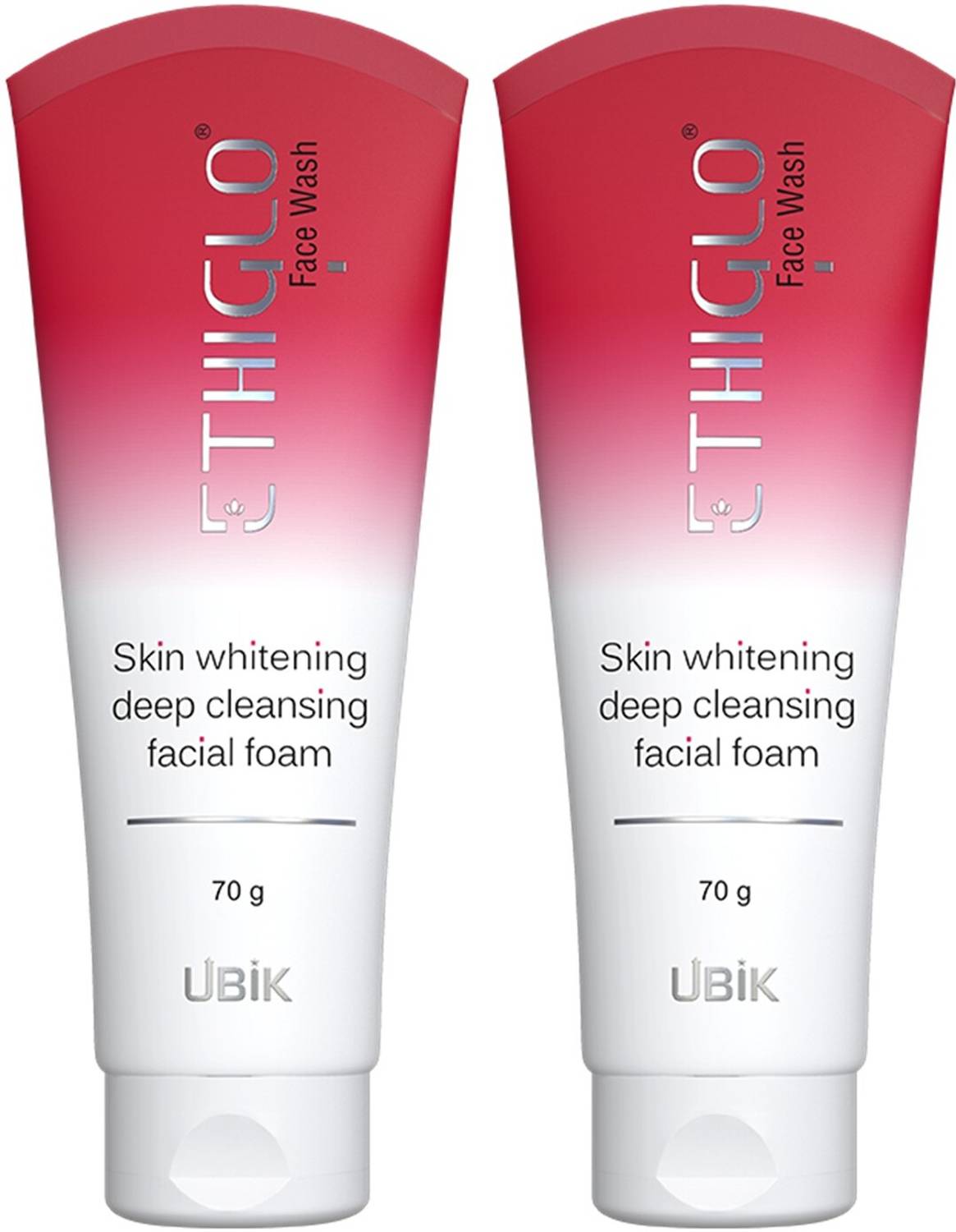 ETHIGLO Skin Lightening with Kojic Acid, Niacinamide & Vitamin C | Pack of 2 Face Wash