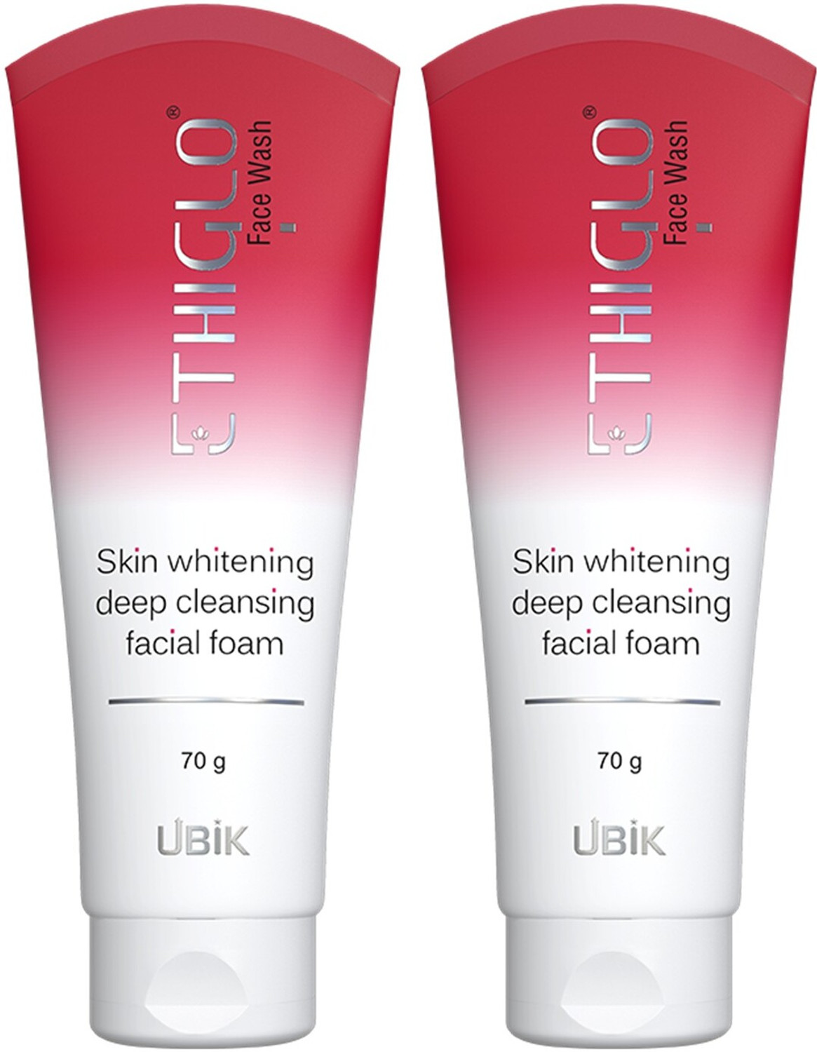 Image of ETHIGLO Skin Lightening with Kojic Acid, Niacinamide & Vitamin C | Pack of 2 Face Wash