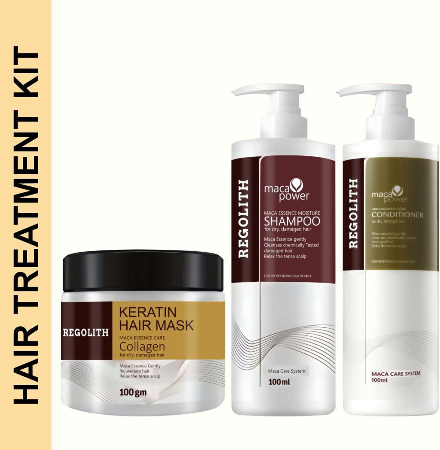 Image of Regolith Rejuvenating Hair Treatment Kit Shampoo Conditioner Mask