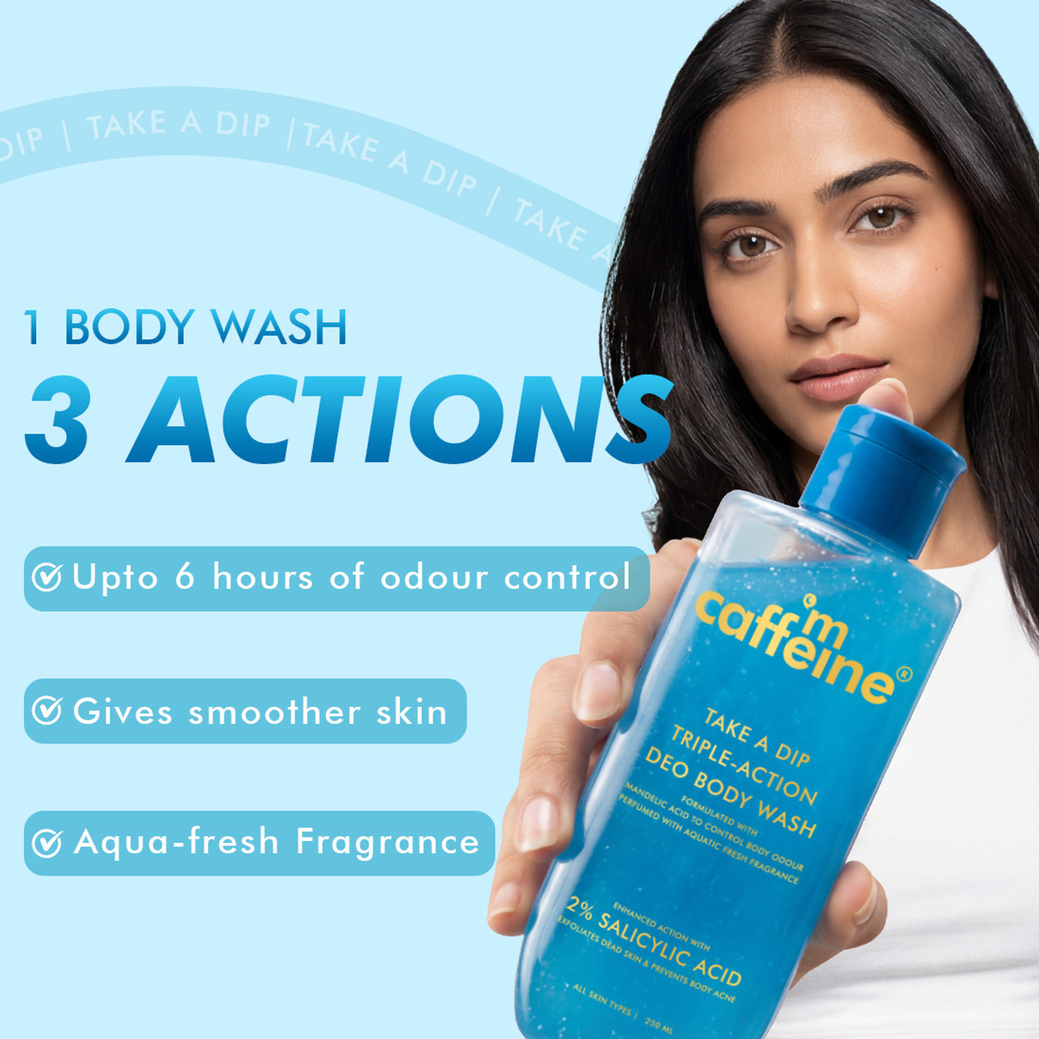 Image of mCaffeine 3-in-1 Take A Dip Deo Body Wash & Guava Tini De-Tan Body Wash Combo