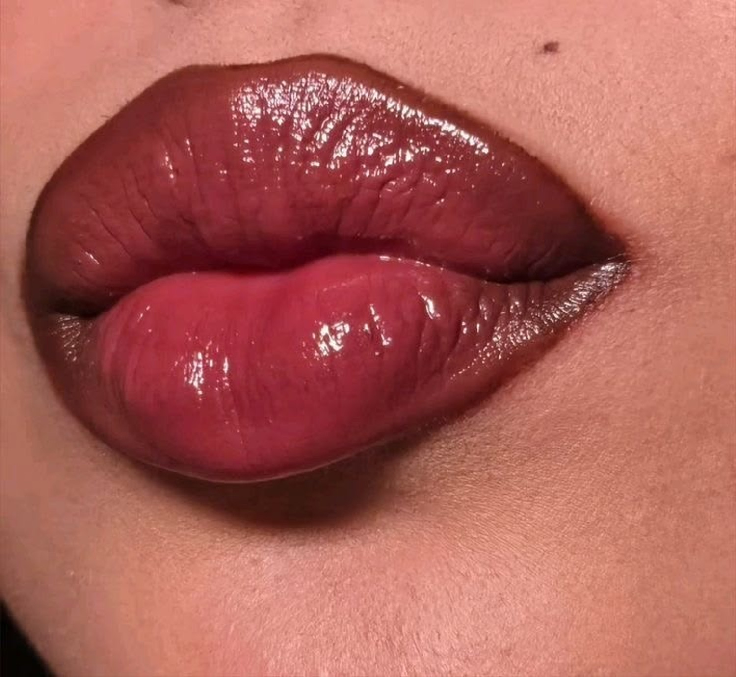 Image of Fwelov Maroon Lip Gloss and Lip Liner Combo Set (2 Items in the set)