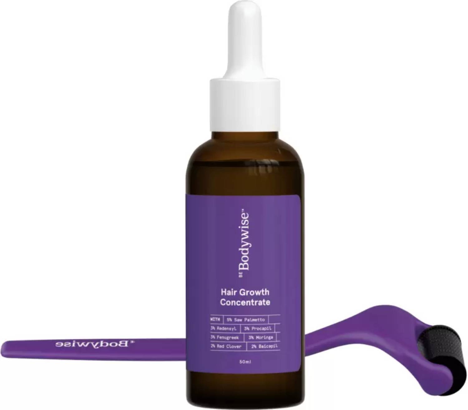 Be Bodywise 3% Rednsyl Hair Growth Tonic | Derma Roler 0.5mm 540 Titanium Microneedles