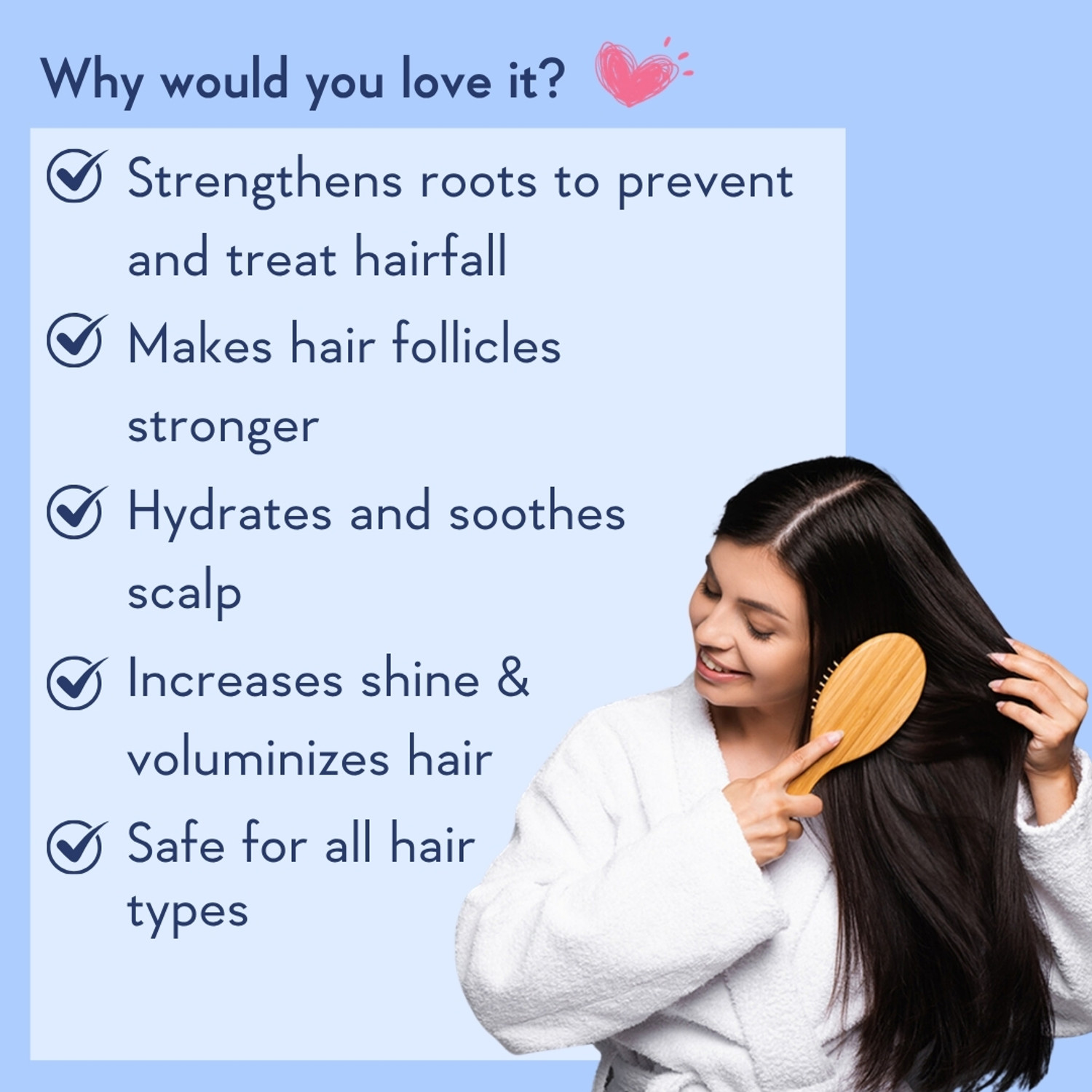 Image of WishCare Multi Peptide Anti Hairfall Shampoo & Conditioner Combo | Rice Water, Rosemary