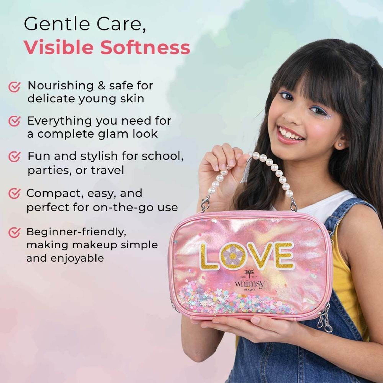 Image of Whimsy Beauty Glam-On Beauty Kit | Safe Beauty Set for Girls & Teens