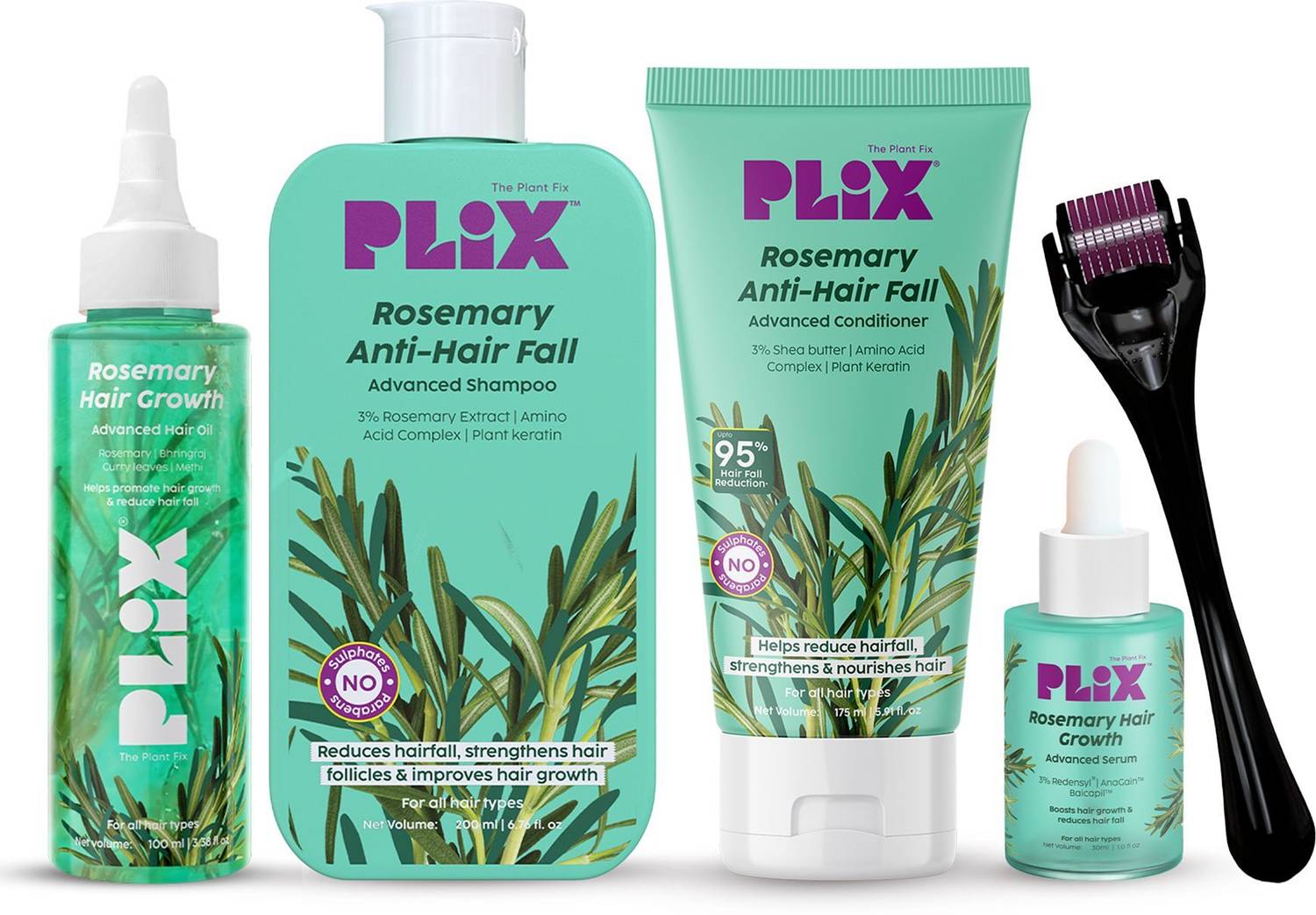 The Plant Fix Plix Rosemary Anti-Hairfall 5-in-1 Kit
