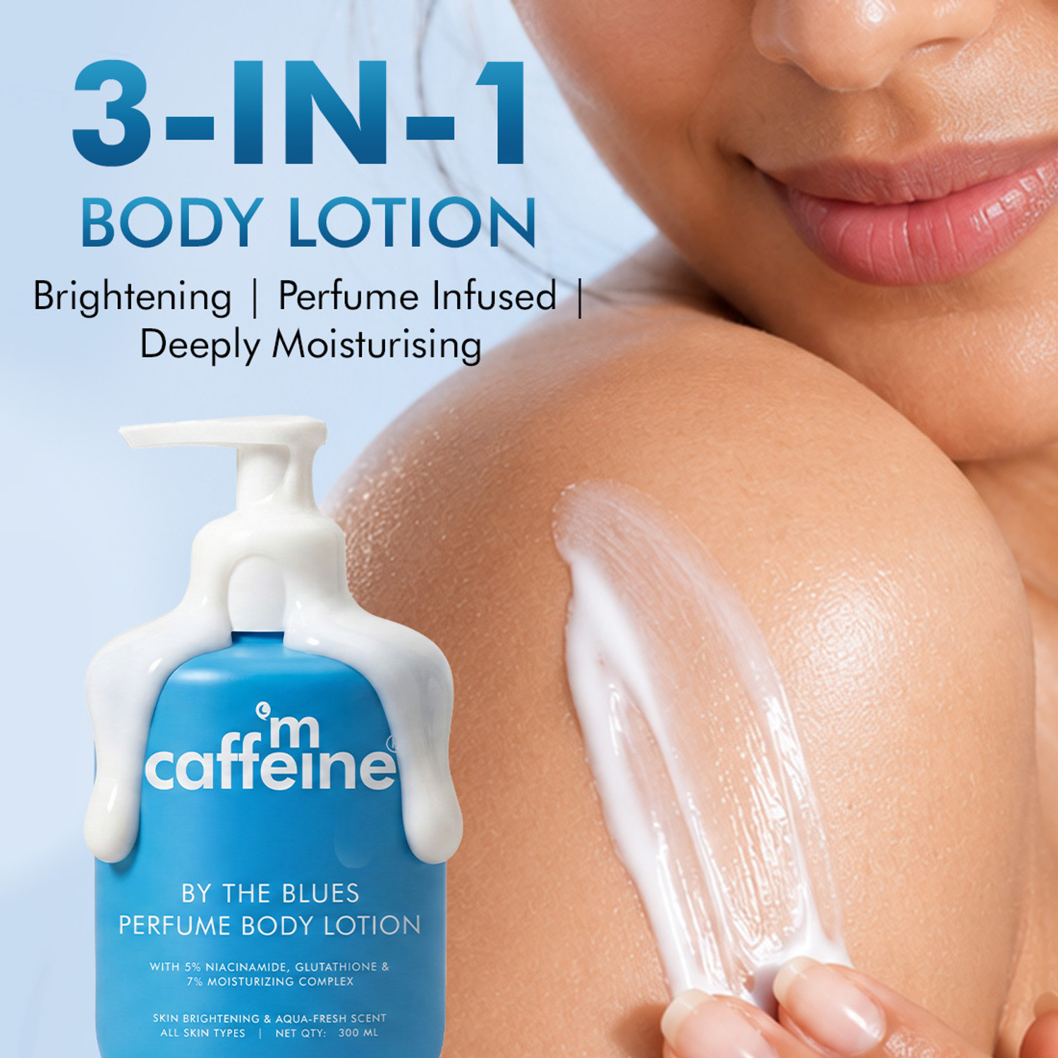 Image of mCaffeine Aquatic Freshness Body Duo | 3-in-1 Perfume Body Wash |Perfume Body Lotion