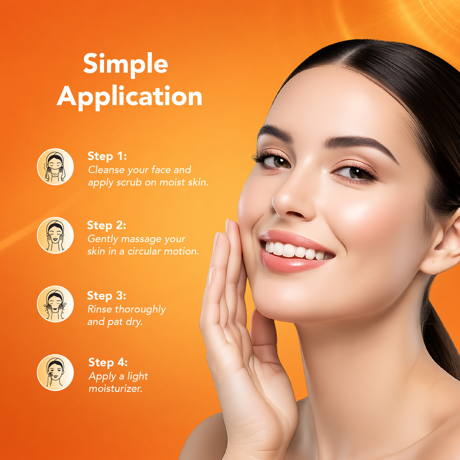 Image of DR.RASHEL Vitamin C Scrub & Vitamin C Serum for Acne, Tan Removal, Exfoliation, Anti Aging (2 Items in the set)