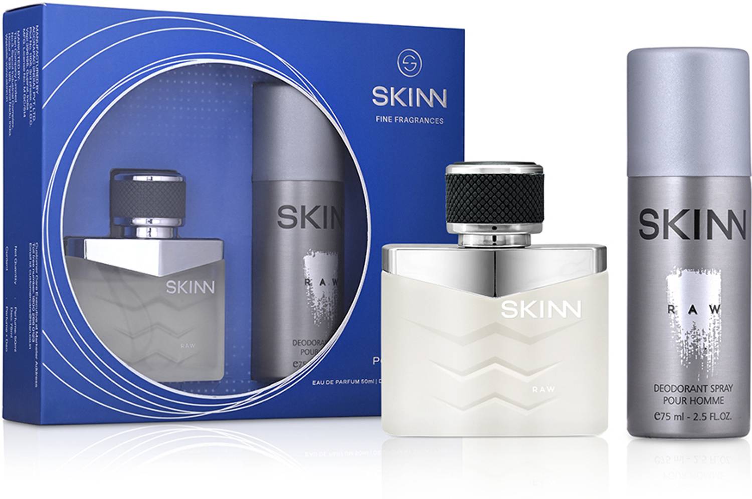 SKINN by TITAN Raw Coffret for Men - 50 ml Perfume & 75 ml Deodorant - Image 2