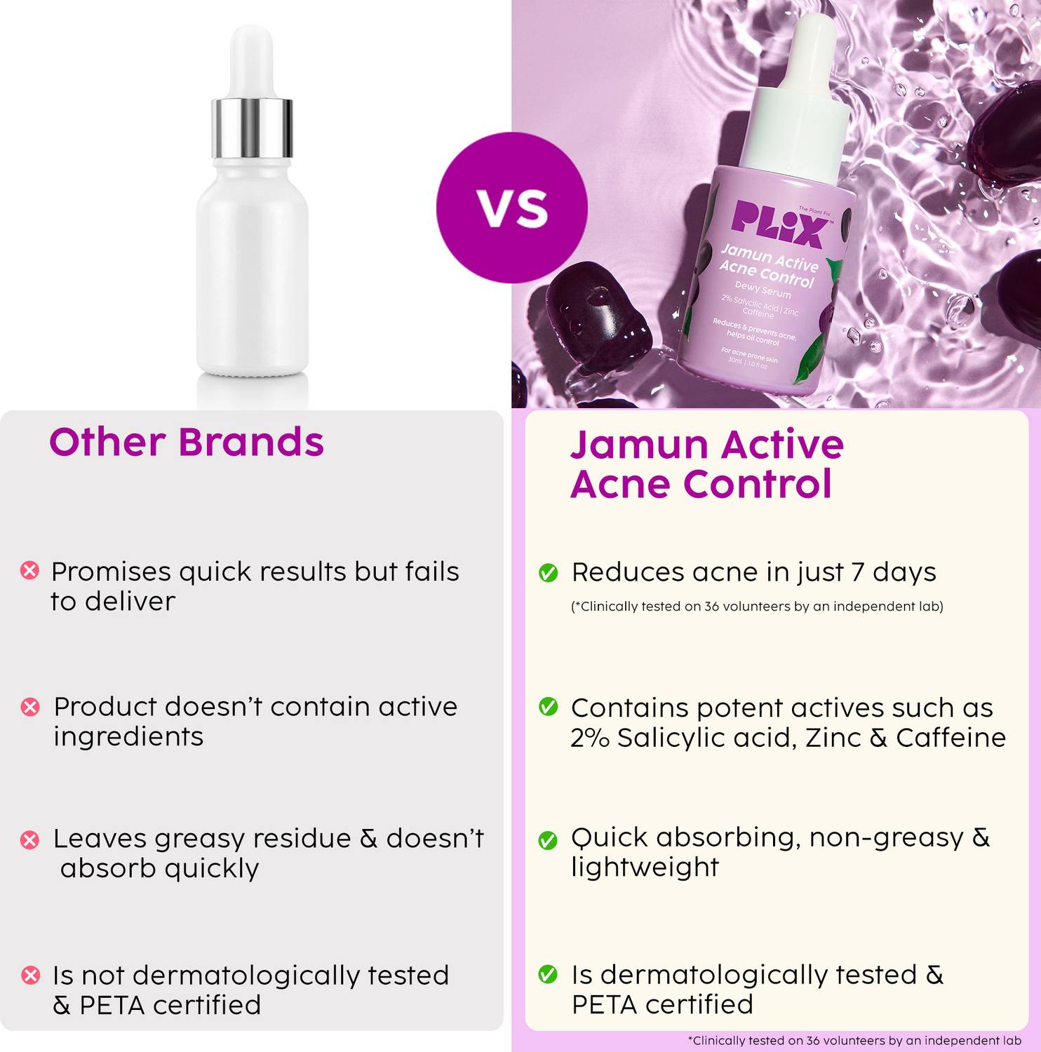 The Plant Fix Plix Jamun Face Wash and Serum Combo - Image 5