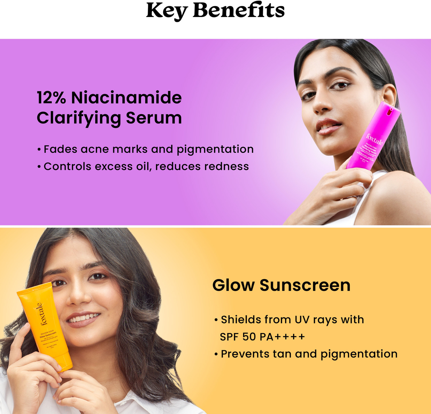Image of Foxtale Protect & Perfect Duo | Clear Skin & Sun Protection