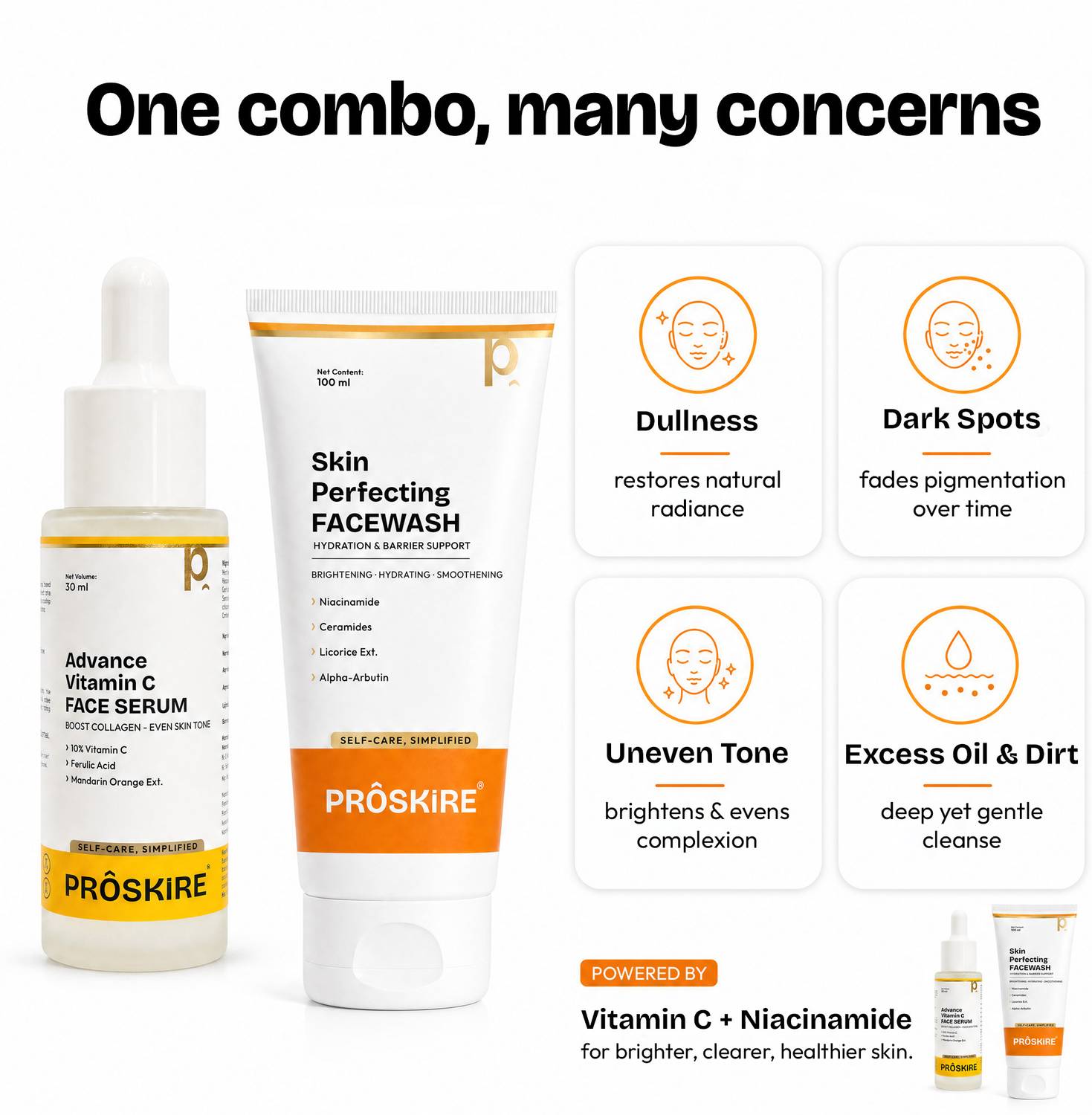 Proskire Advance Vitamin C Serum with Face Wash - Image 4
