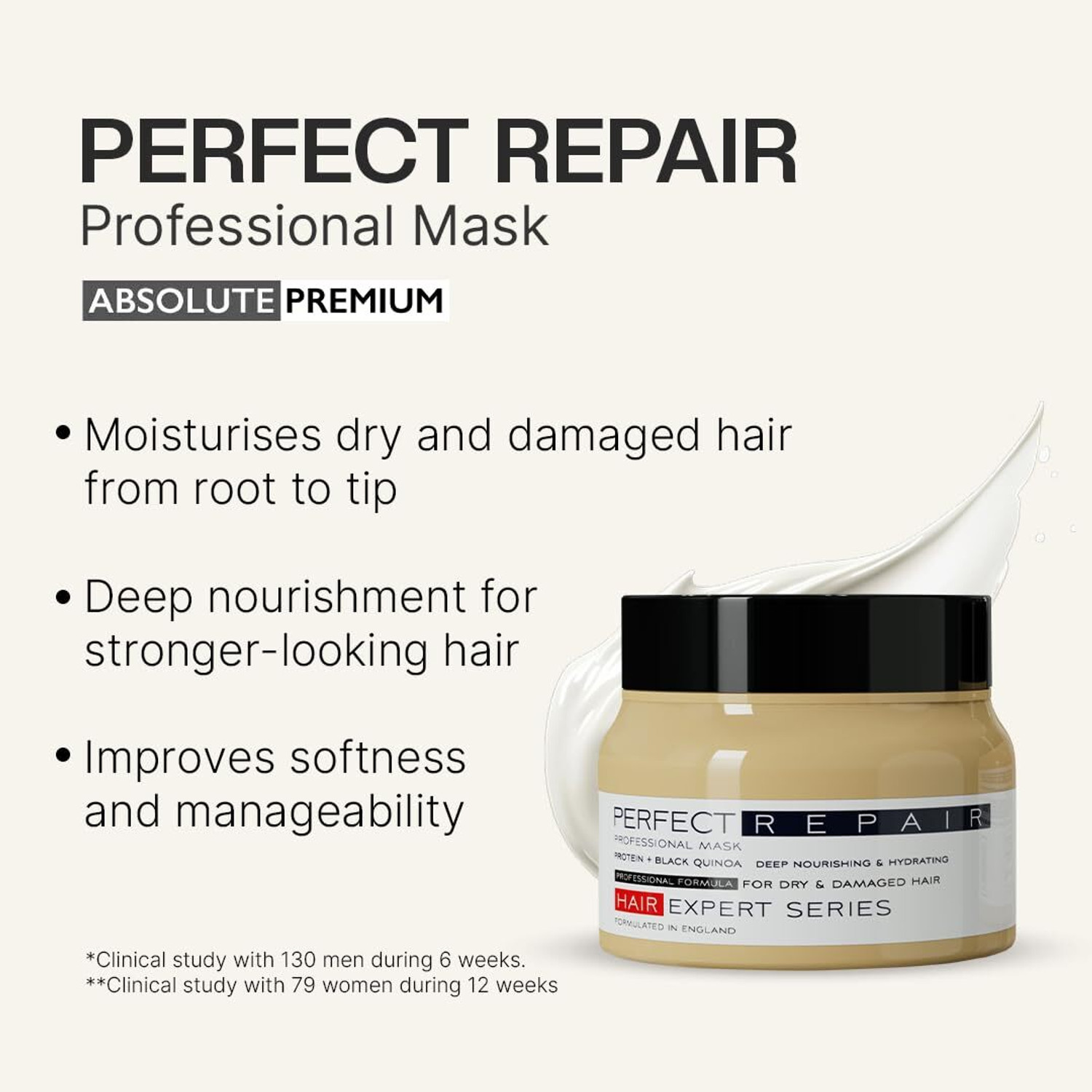 Image of PRO ADS Perfect Repair Shampoo and Mask with Protein and Black Quinoa for Damaged Hair