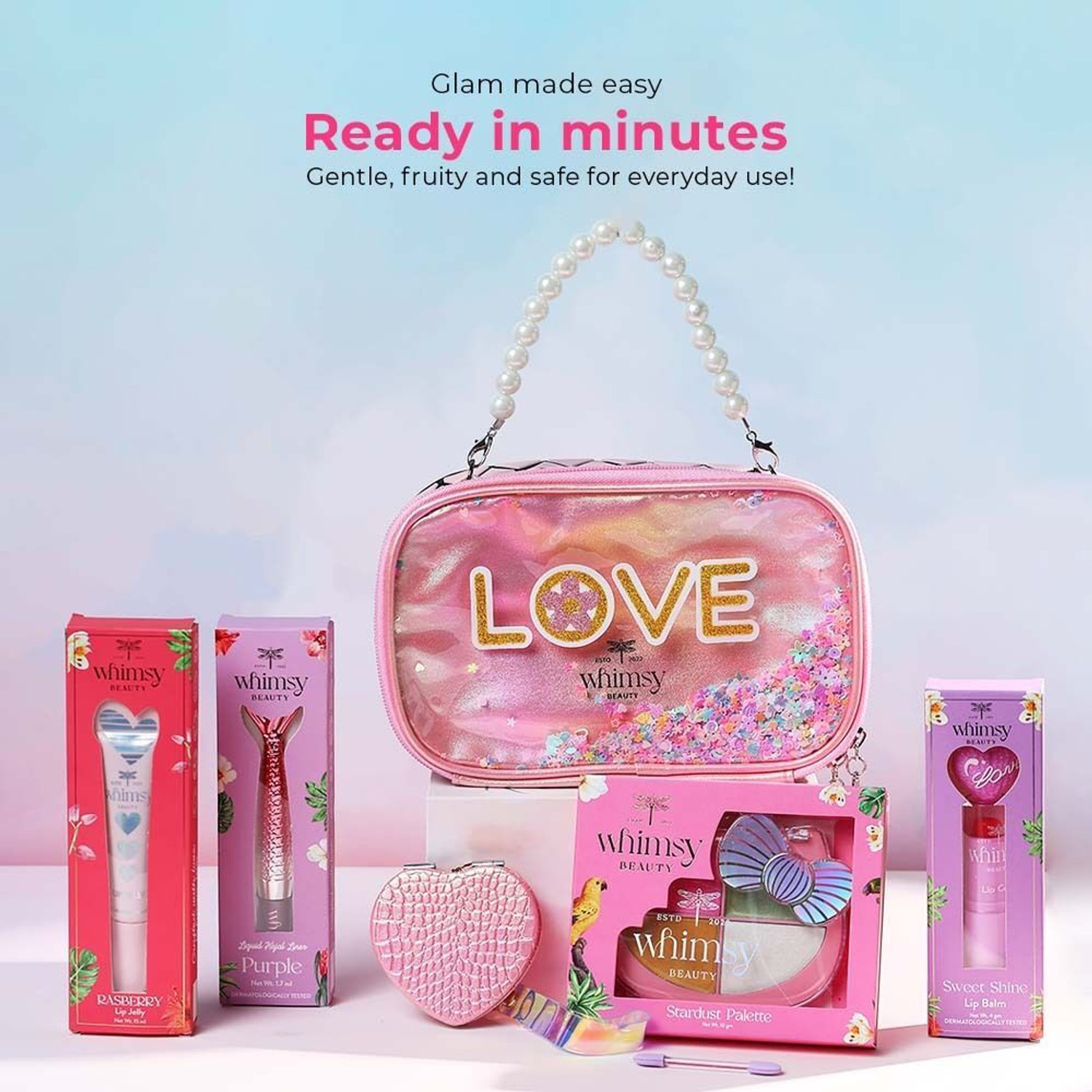 Image of Whimsy Beauty Glam-On Beauty Kit | Safe Beauty Set for Girls & Teens