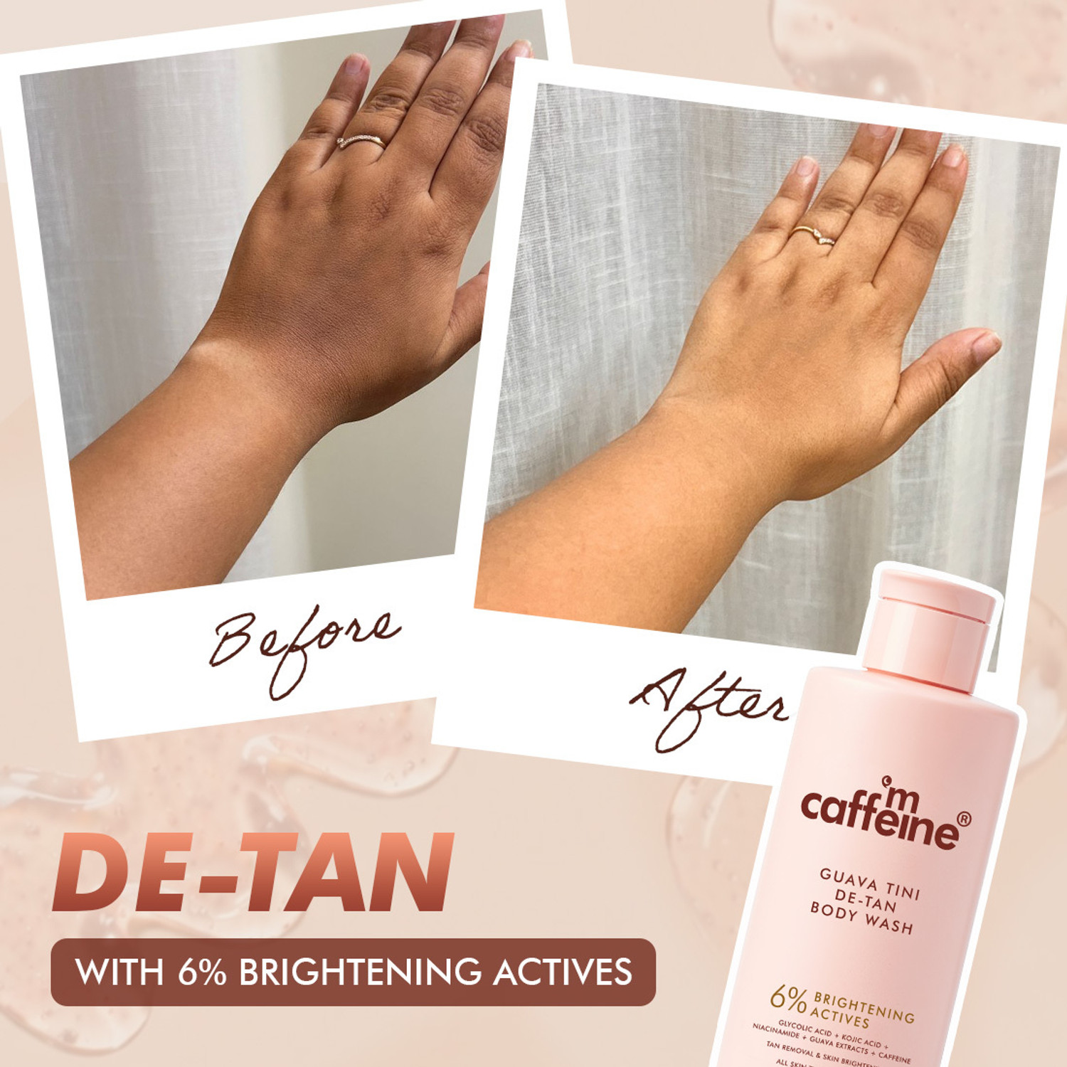 Image of mCaffeine 3-in-1 Take A Dip Deo Body Wash & Guava Tini De-Tan Body Wash Combo