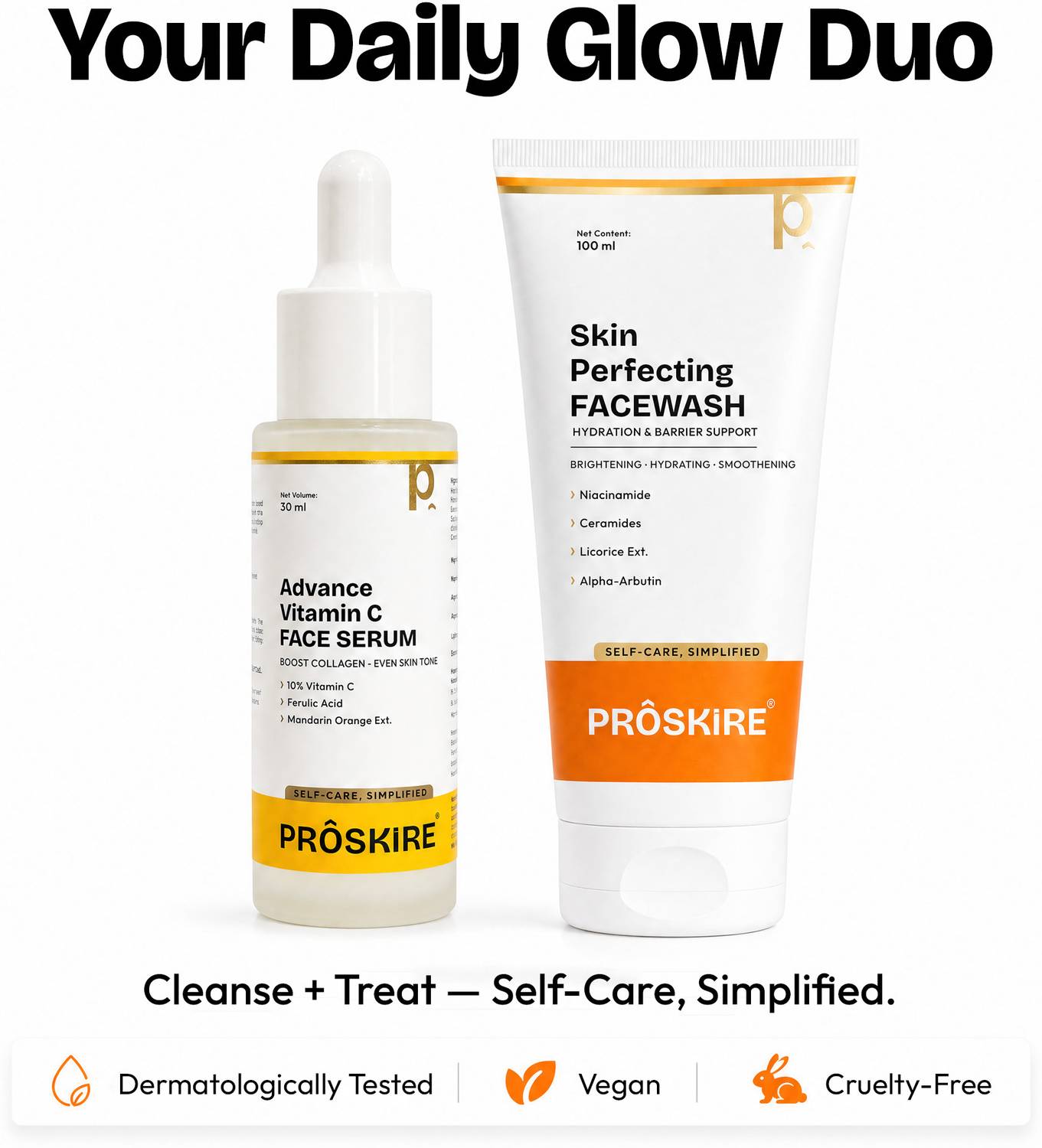 Proskire Advance Vitamin C Serum with Face Wash - Image 5