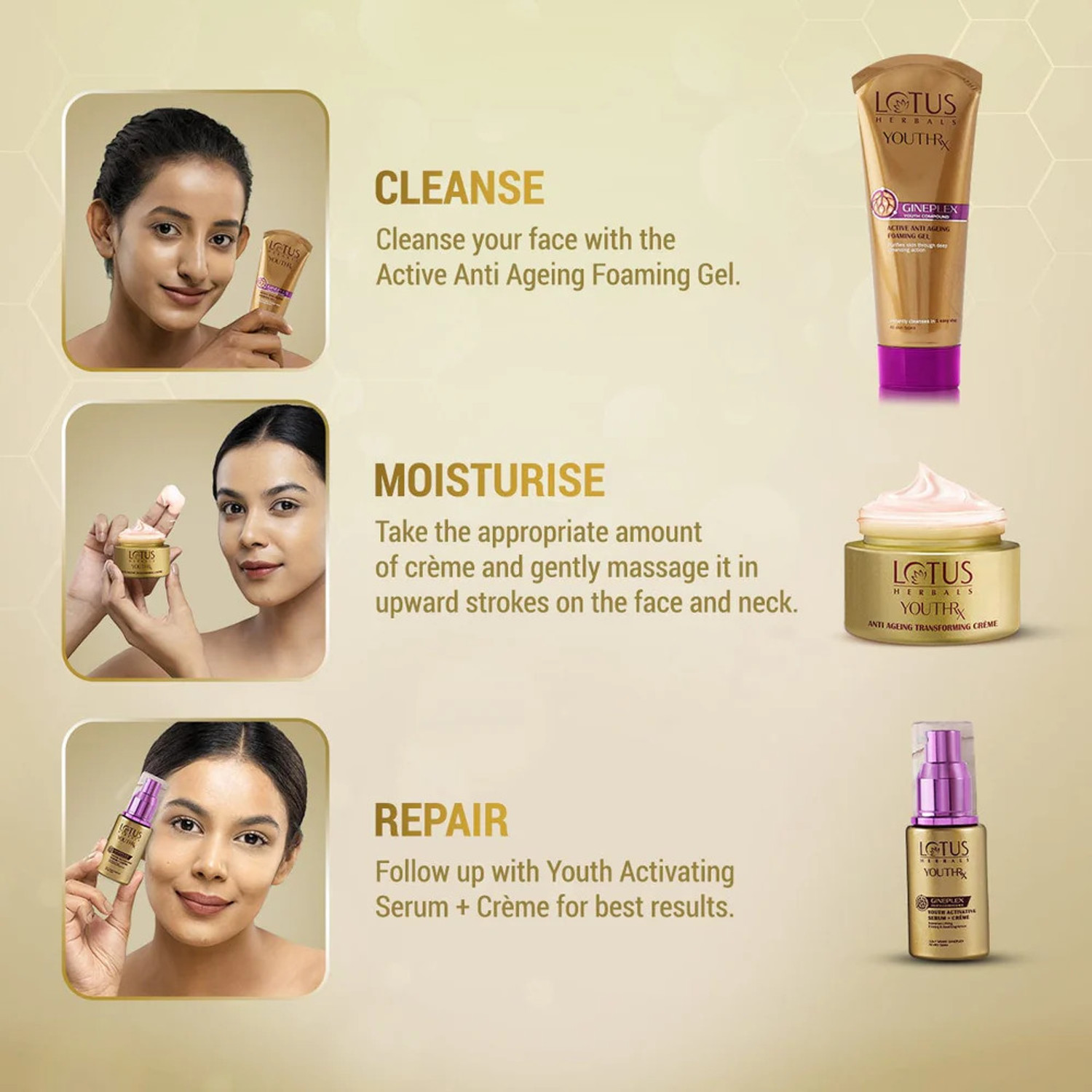 Image of LOTUS HERBALS YouthRx Anti Ageing Transforming Day Cream & Anti Ageing Nourishing Night Cream