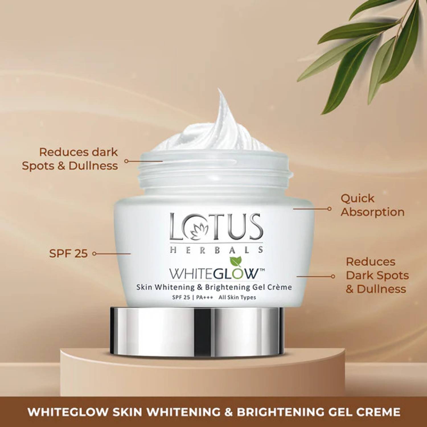 LOTUS WhiteGlow Gel Cream SPF 25 40g - Image 3