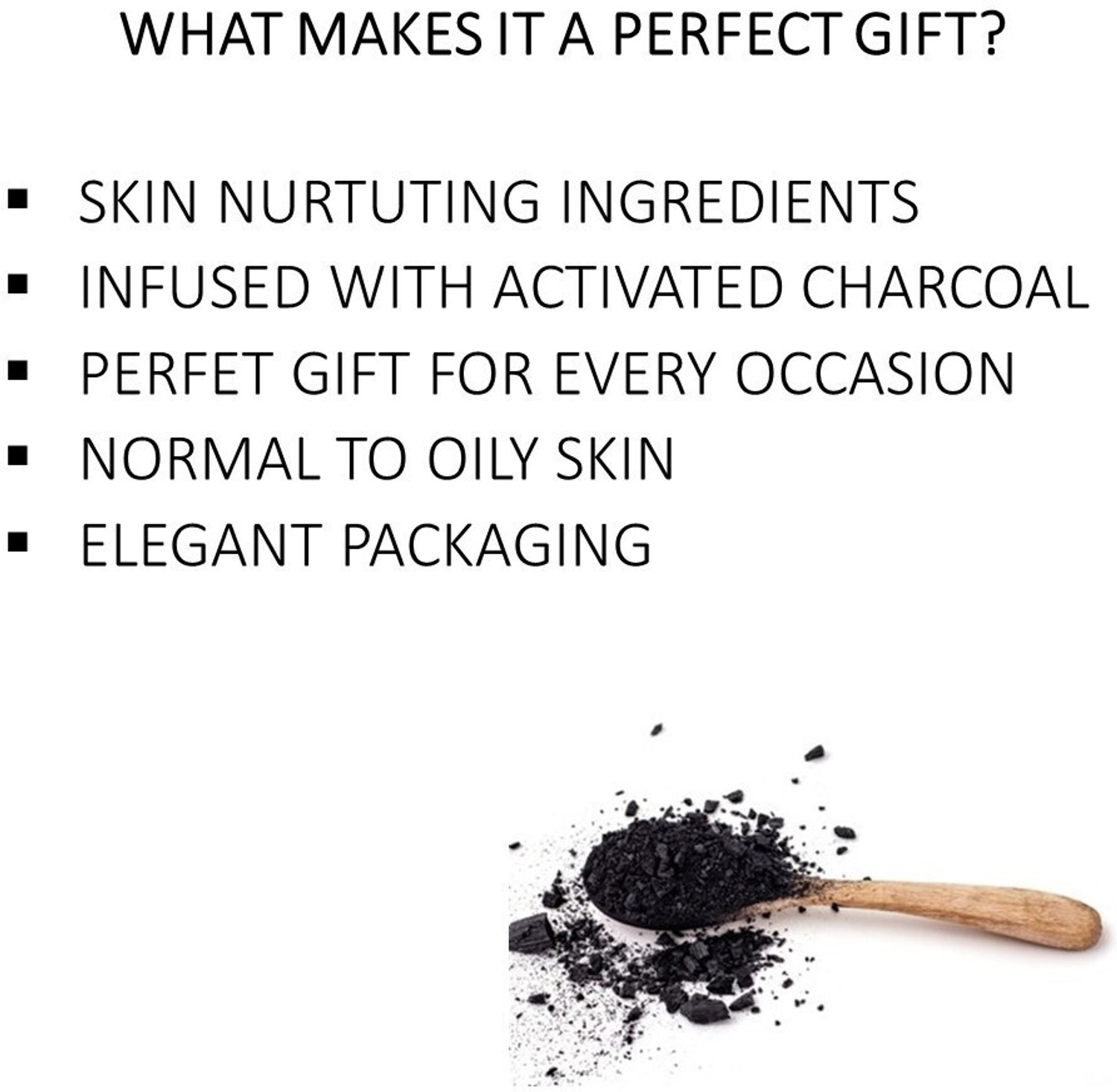 Image of THE MAN COMPANY Charcoal Grooming Kit (Body Wash, Shampoo, Face Scrub, Face Wash, Cleansing Gel, Soap Bar) Set of 6 (6 Items in the set)