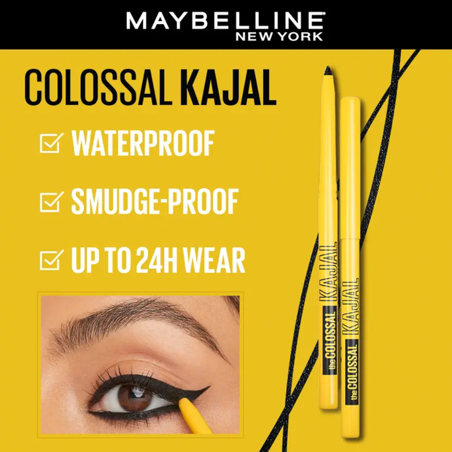 Image of MAYBELLINE NEW YORK Call Me Colossal Bold Eye Kit (Black, 128.35 g)