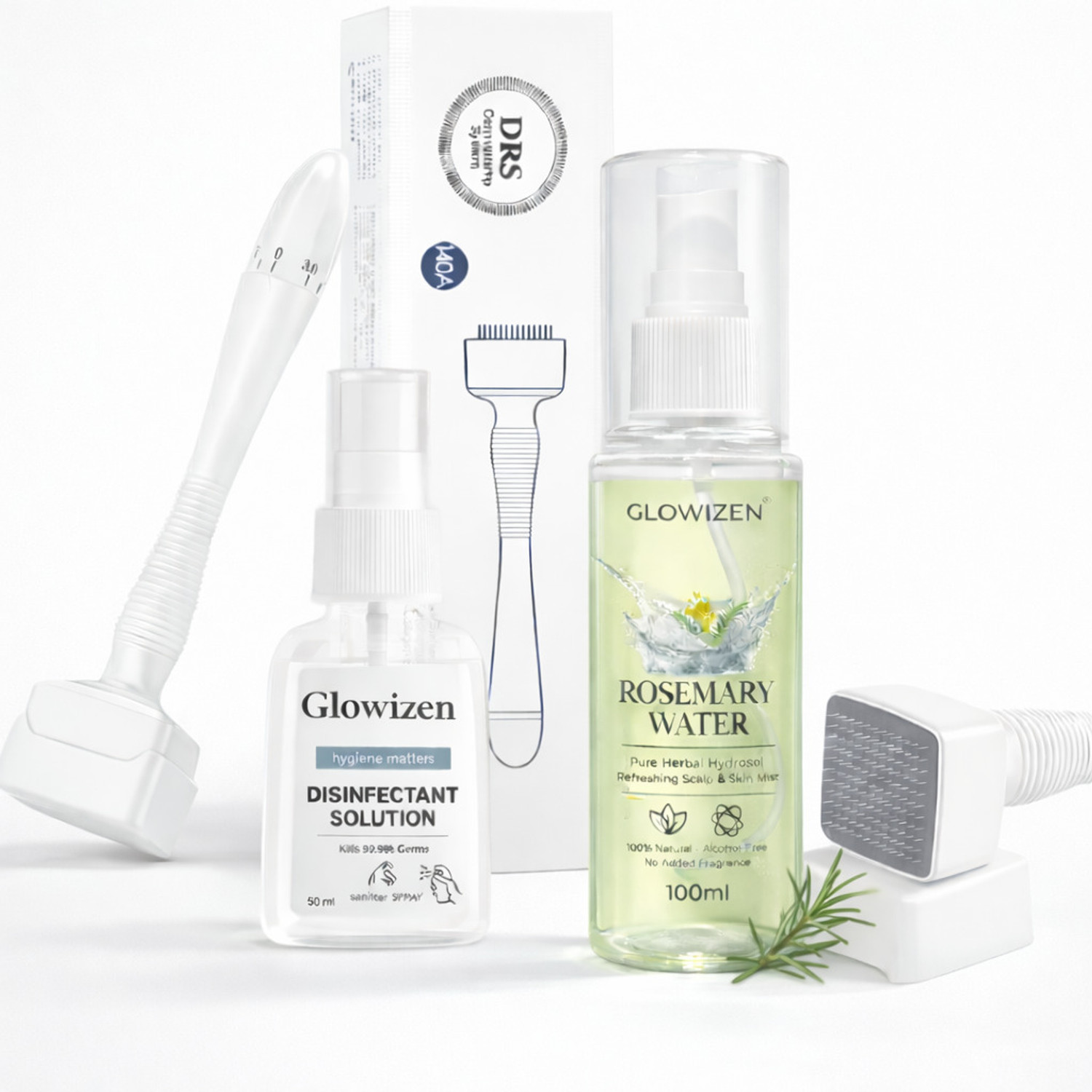 Image of GLOWIZEN Precision Hair Regrowth & Scalp Renewal Derma Stamp Therapy Kit