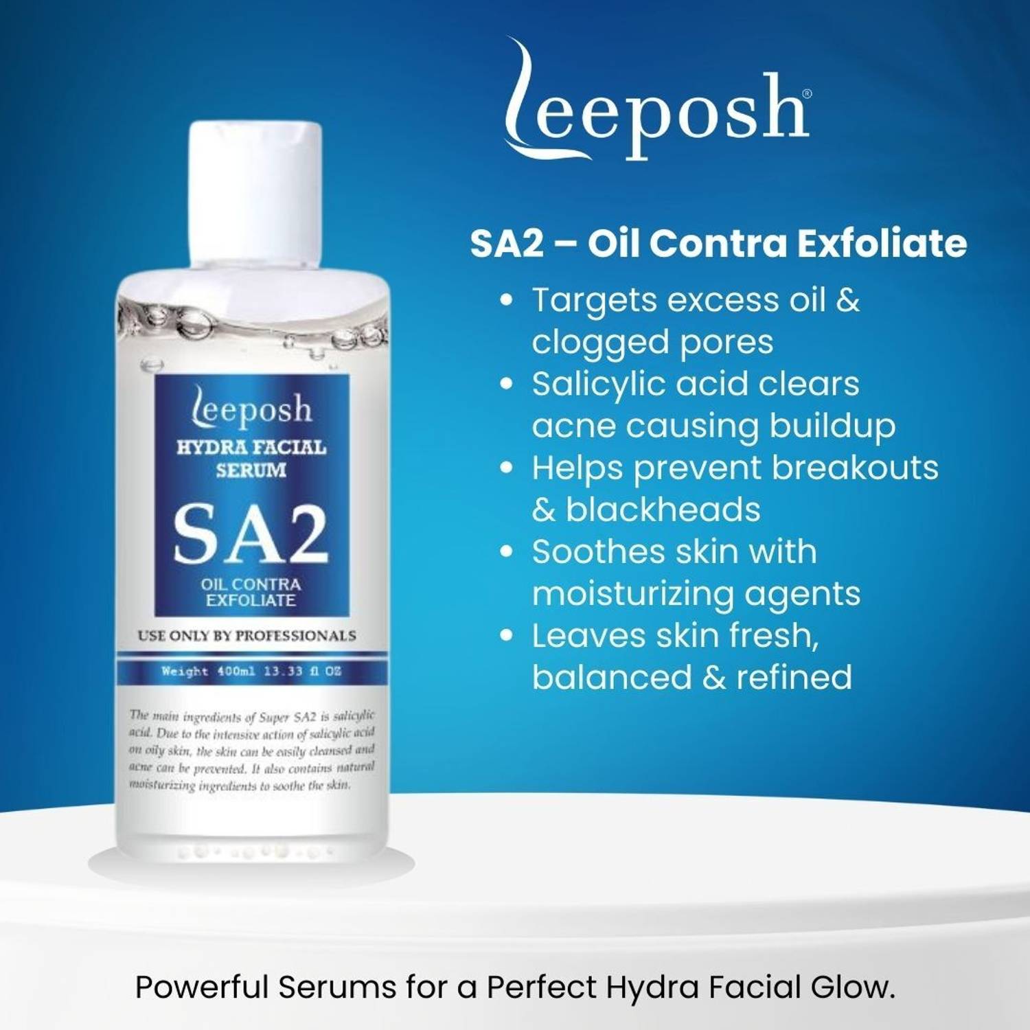Leeposh Hydrafacial Solution Hydrafacial serum AS1 SA2 AO3 Price