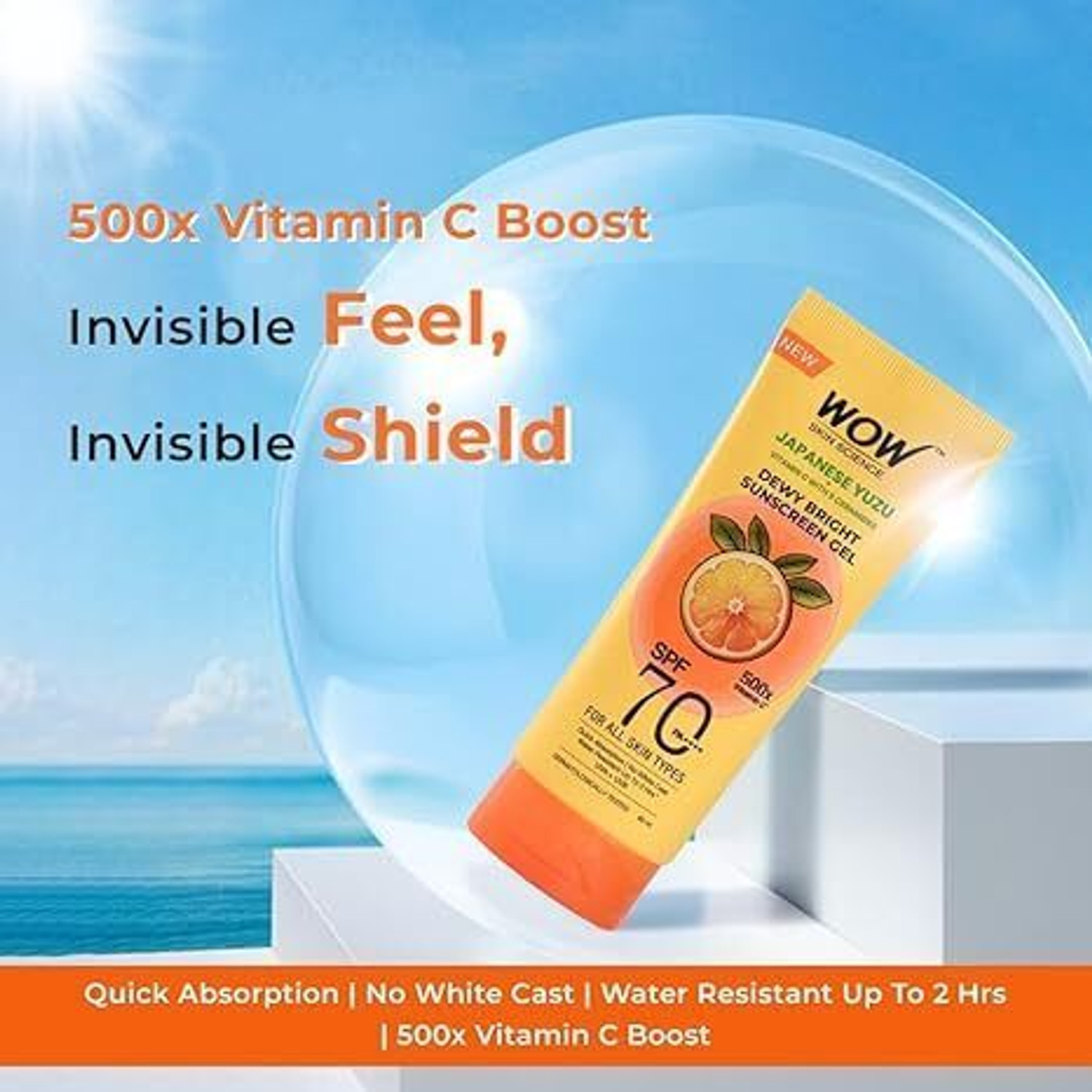 Image of WOW SKIN SCIENCE Sunscreen Combo | SPF70 Yuzu Gel 50ml + SPF50 Watermelon Spray 100ml (2 Items in the set)